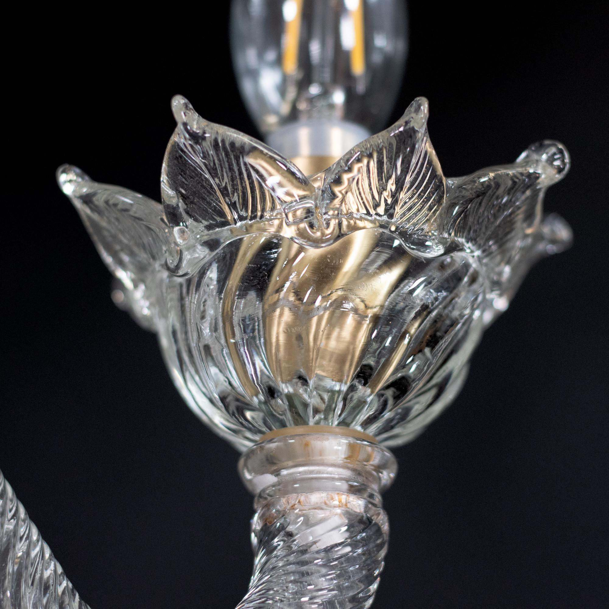 Vintage Ca’ Rezzonico Style Gold‑Infused Murano in the Manner of Giuseppe Briati For Sale 4