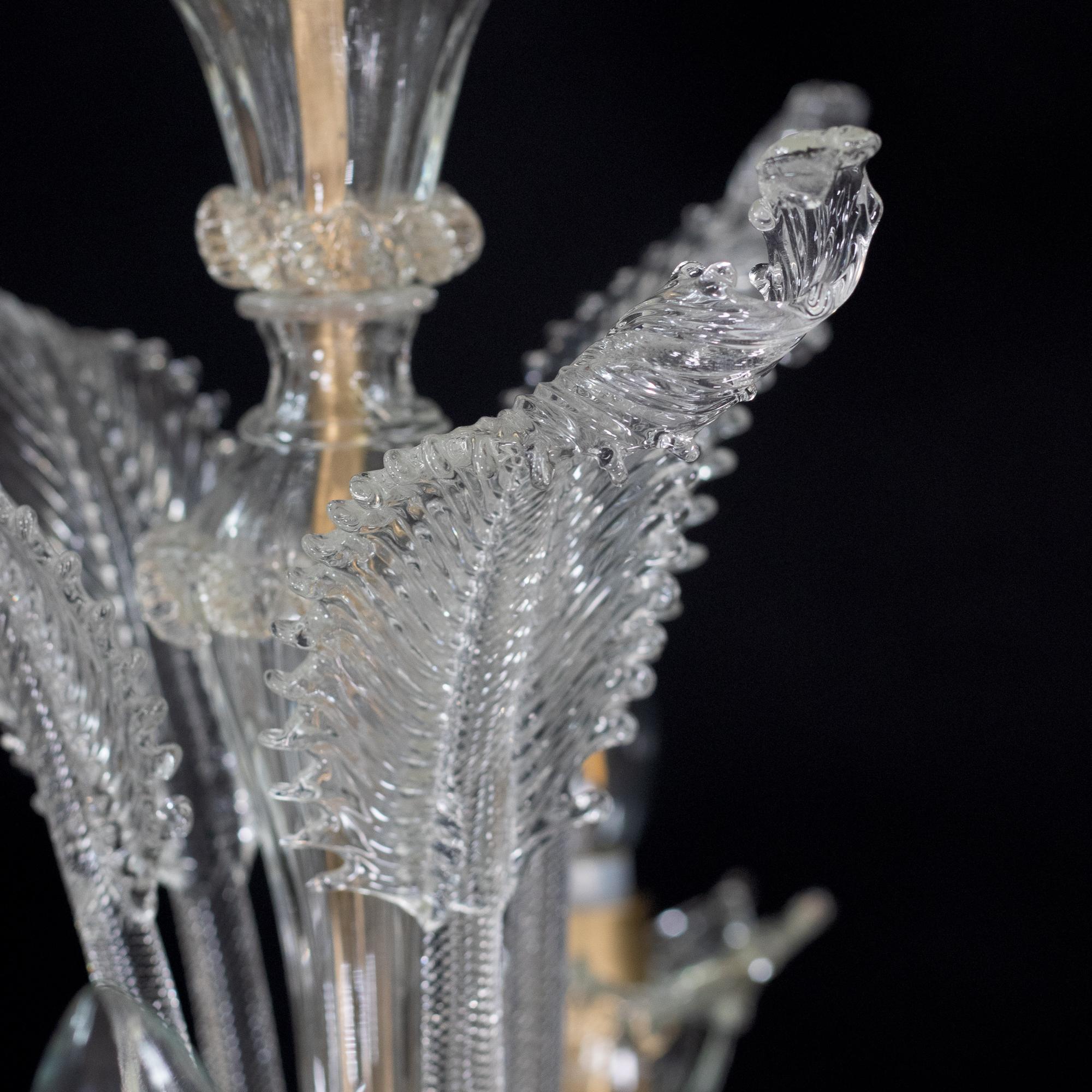 Vintage Ca’ Rezzonico Style Gold‑Infused Murano in the Manner of Giuseppe Briati For Sale 1