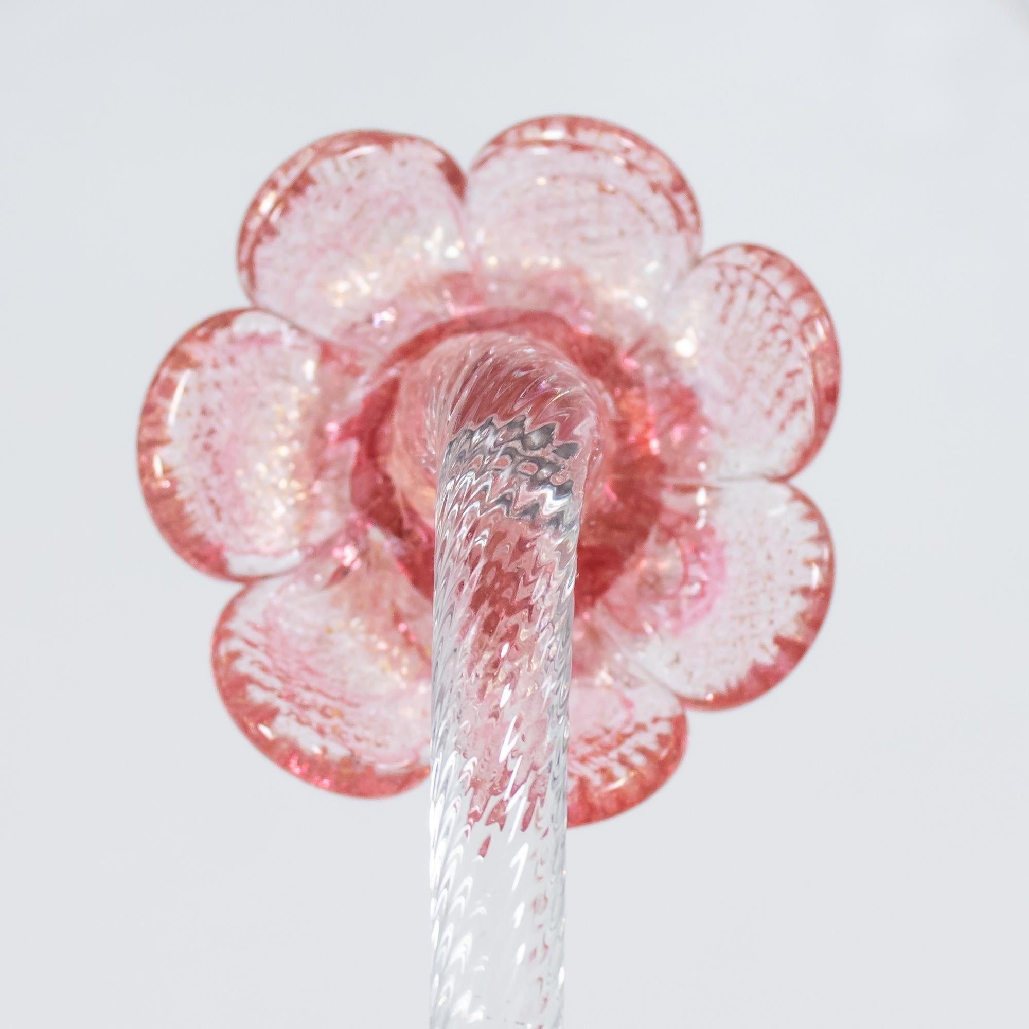 Lampadario vintage di Murano in oro rosa in stile Ca' Rezzonico alla maniera di Briati in vendita 11