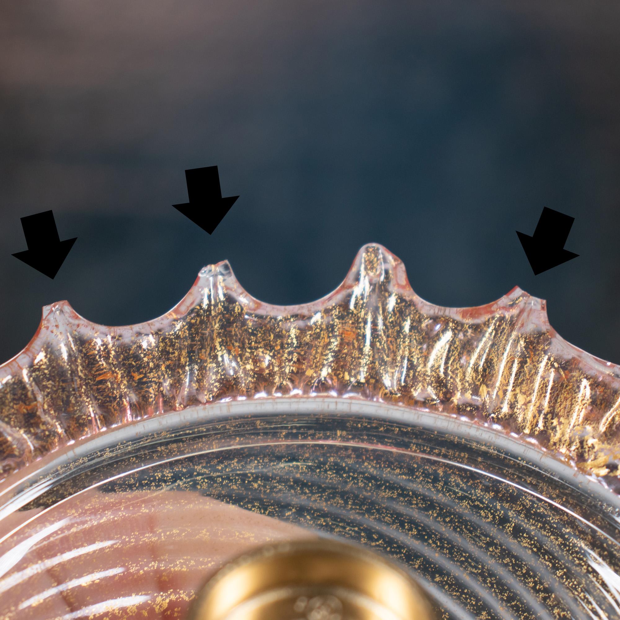 Fatto a mano Lampadario vintage di Murano in oro rosa in stile Ca' Rezzonico alla maniera di Briati in vendita