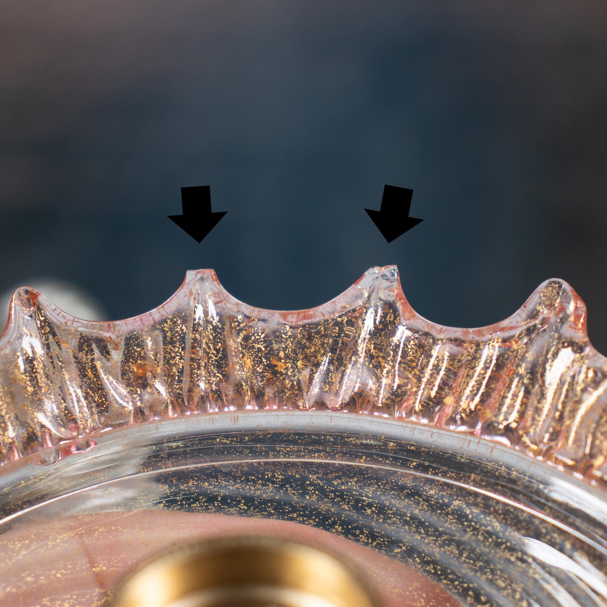 Lampadario vintage di Murano in oro rosa in stile Ca' Rezzonico alla maniera di Briati In condizioni buone in vendita a Chicago, IL