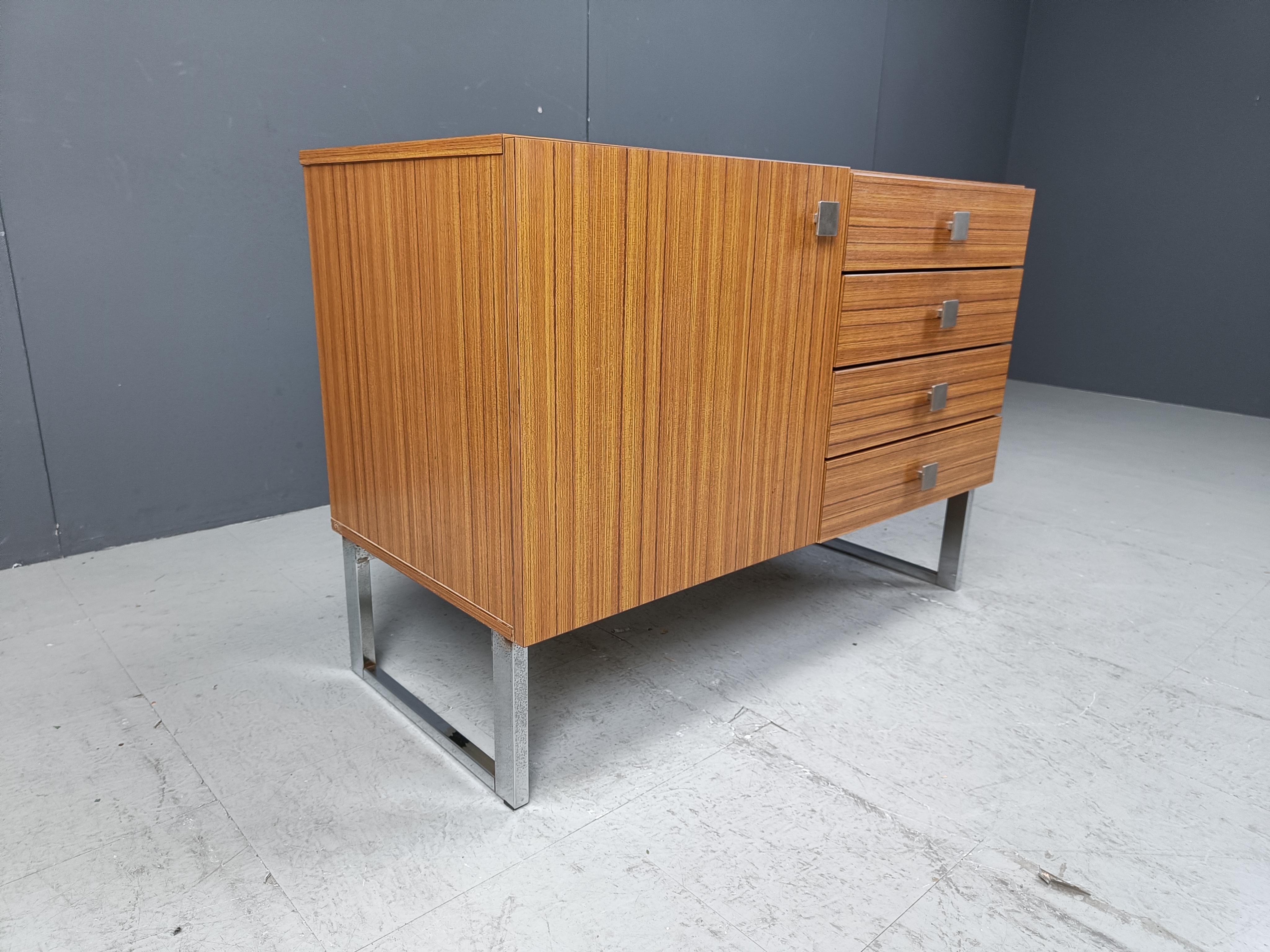 Veneer Vintage cabinet by Meurop, 1960s For Sale