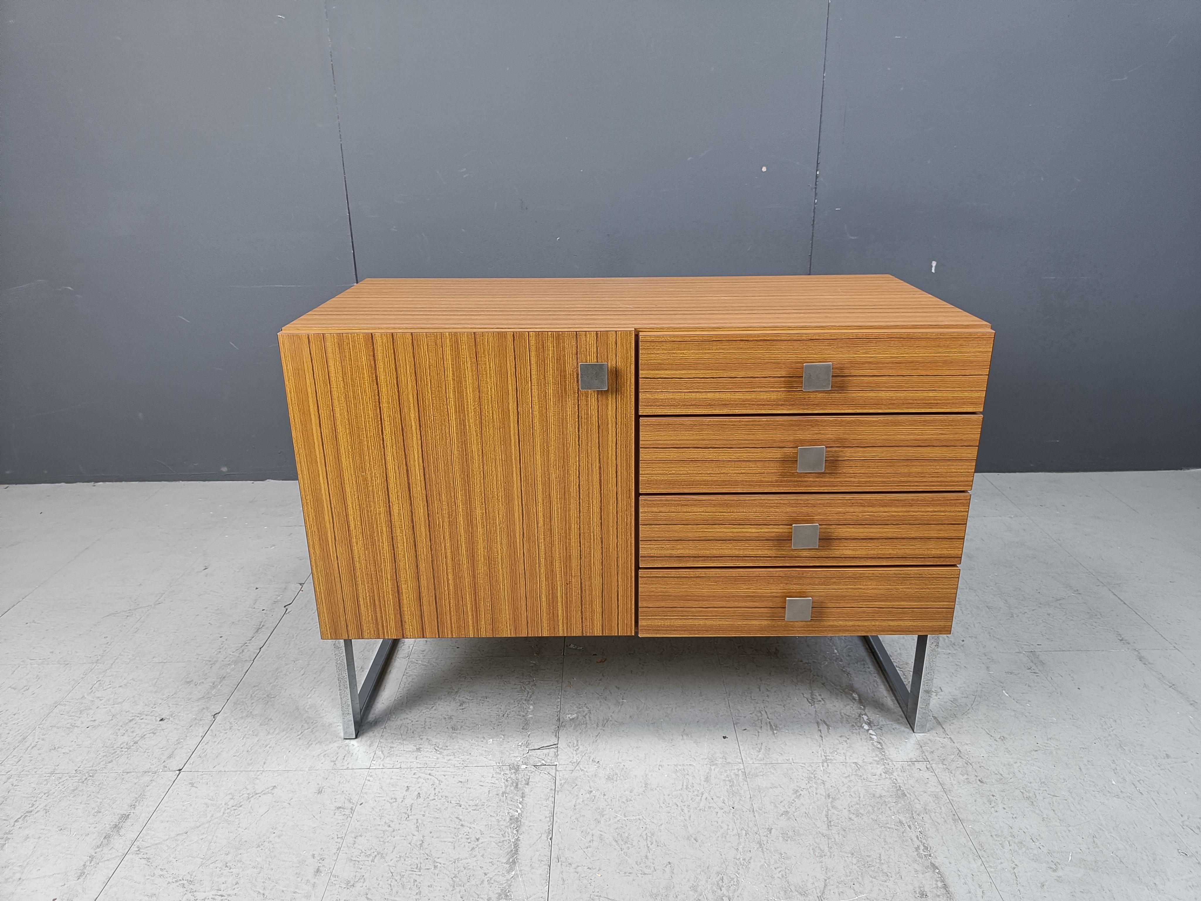 Chrome Vintage cabinet by Meurop, 1960s For Sale