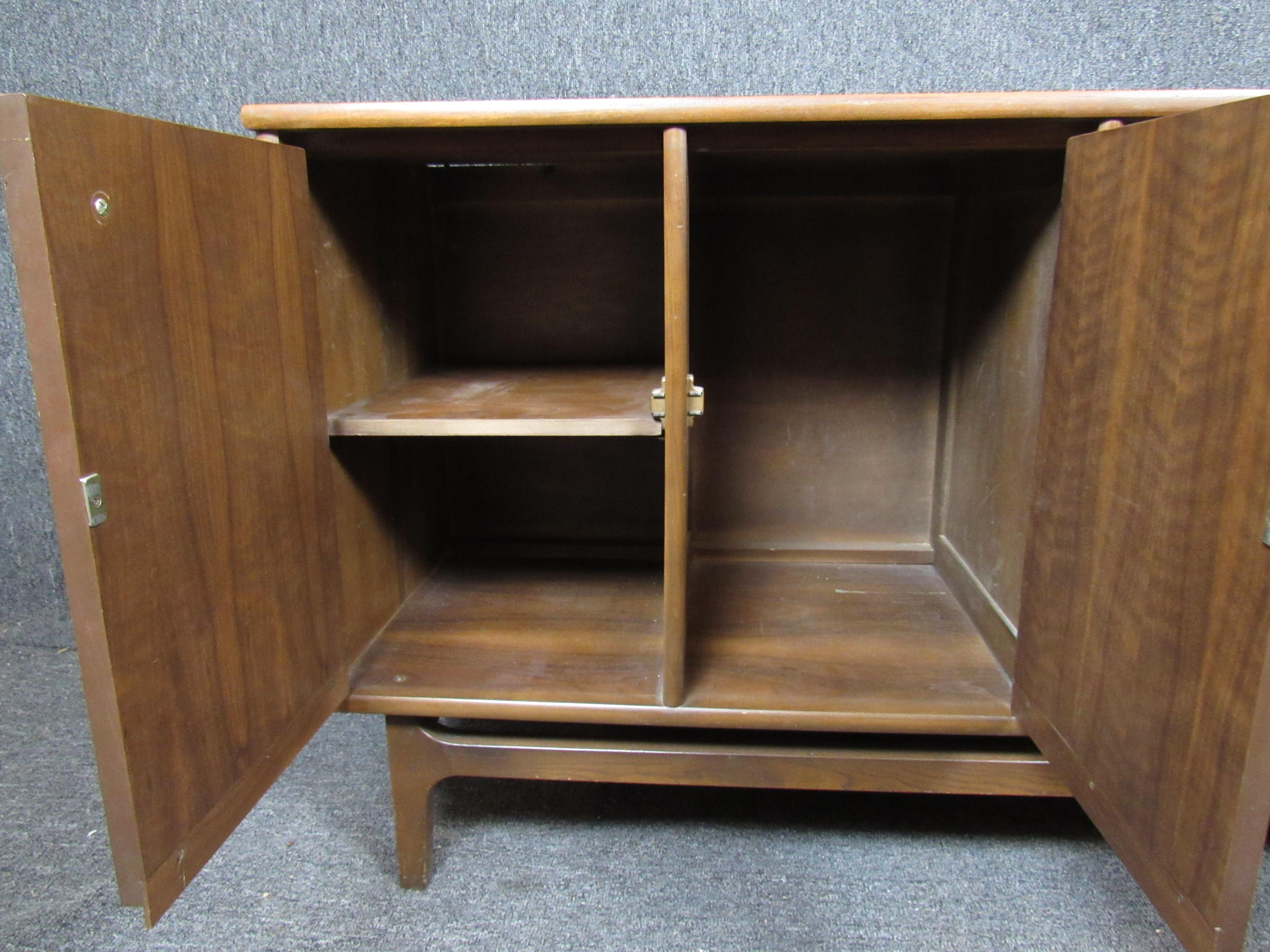 Wood Vintage Cabinet by Stanley For Sale