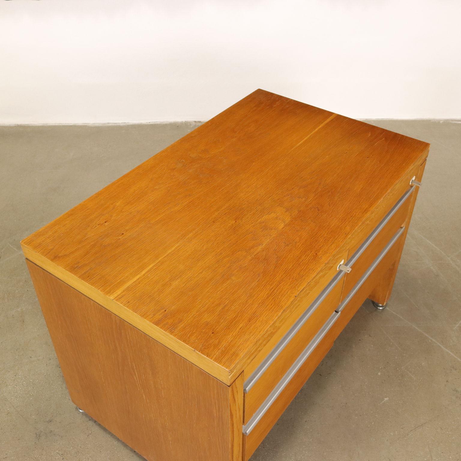 Vintage Cabinet Knoll Oak Veneer, USA, 1970s-80s For Sale 1