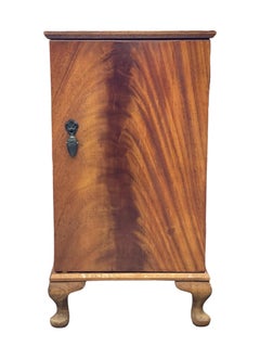Vintage Cabinet Table with Burl Front