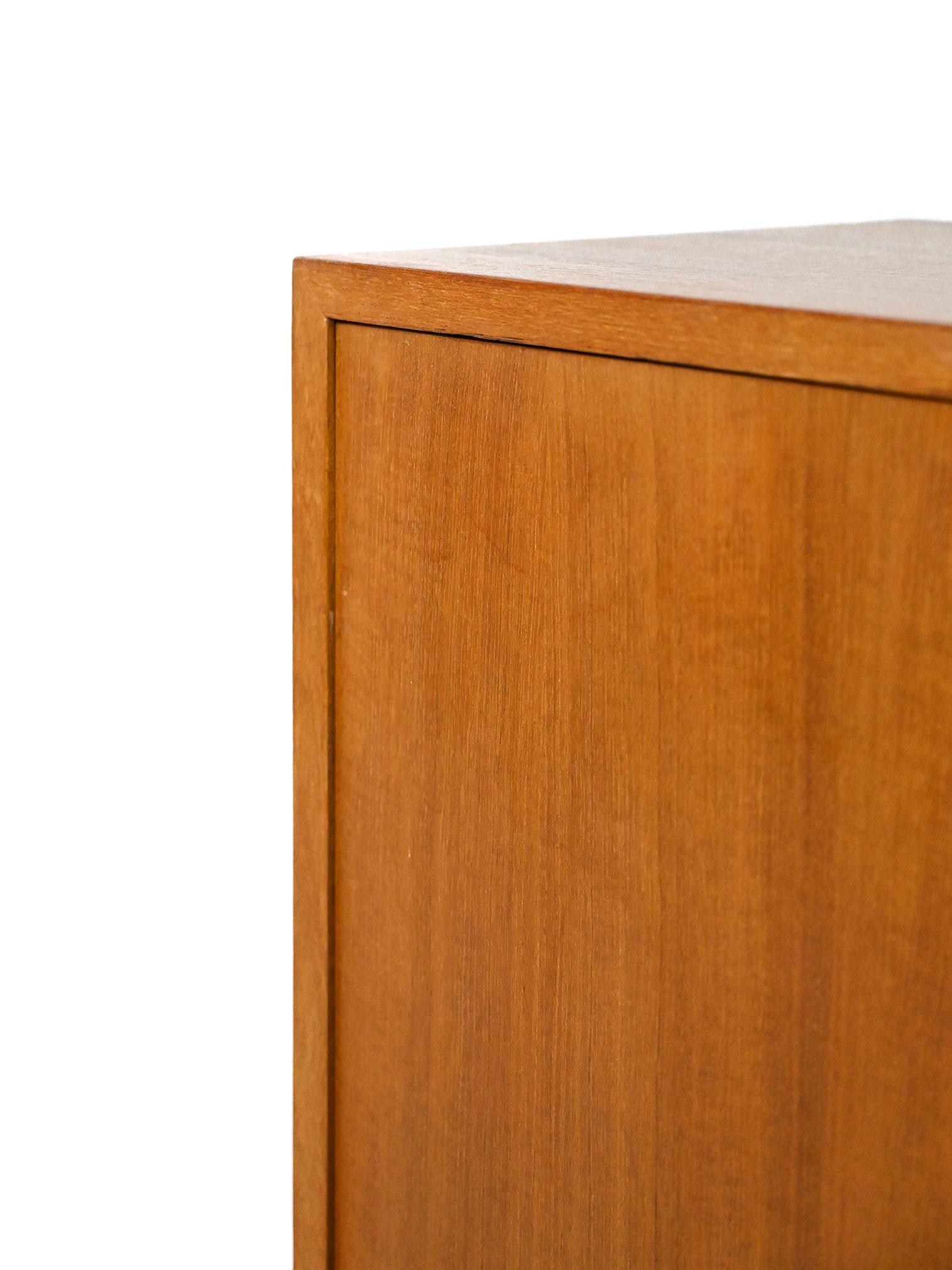 Teak Vintage Cabinet with Hinged Doors