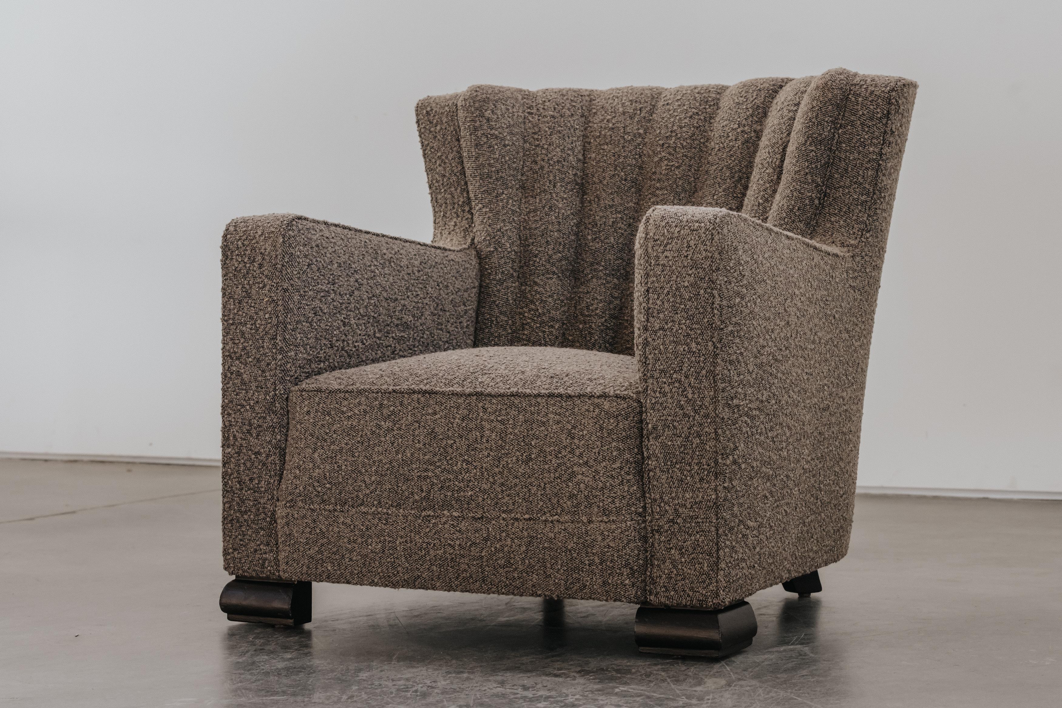 European Vintage Cabinetmaker Lounge Chair From Denmark, Circa 1950 For Sale