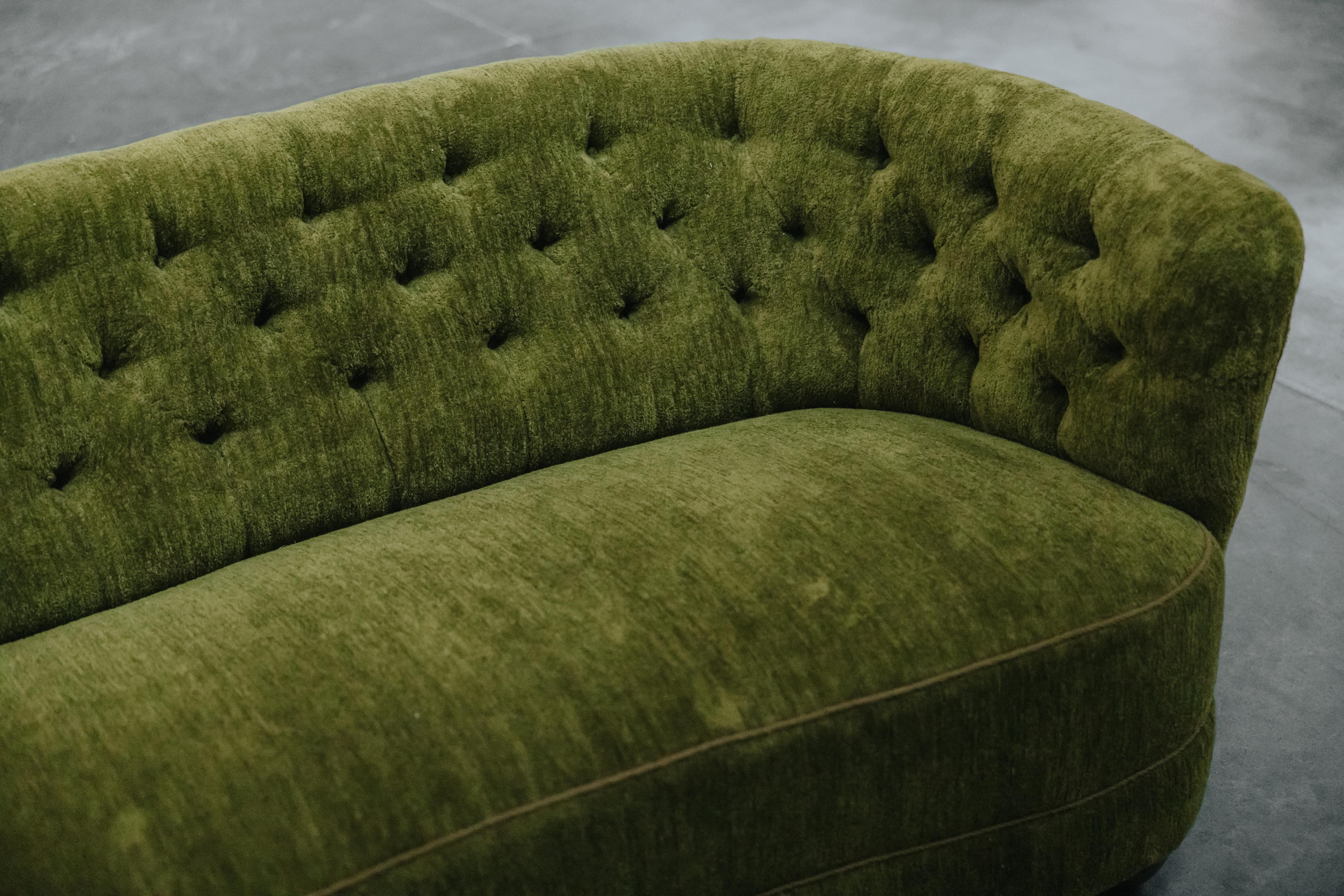 Upholstery Vintage Cabinetmaker Sofa From Denmark, Circa 1950 For Sale