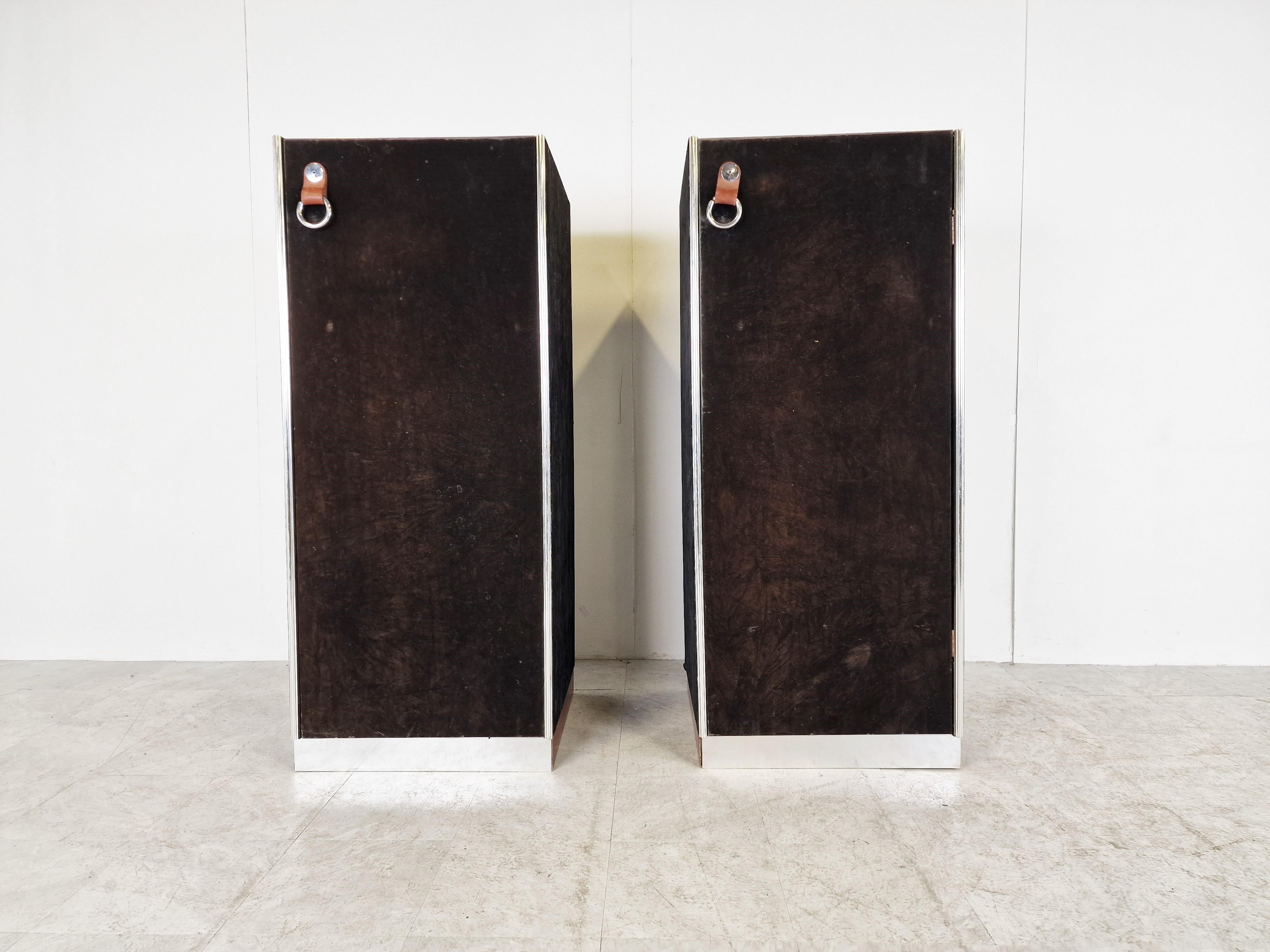 Vintage Cabinets by Guido Faleschini for Hermes, 1970s In Good Condition For Sale In HEVERLEE, BE