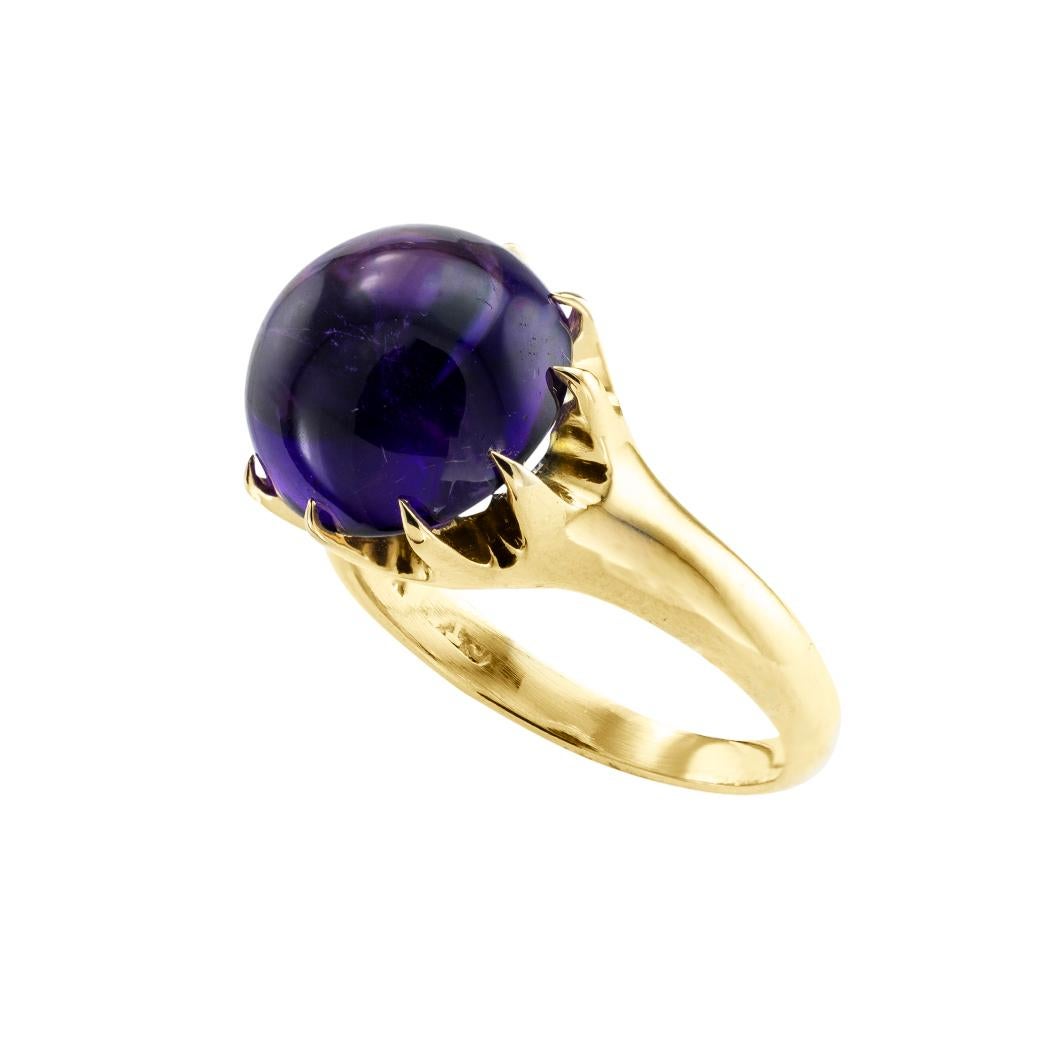 Vintage amethyst and yellow gold ring circa 1920.  Jacob's Diamond & Estate Jewelry.

ABOUT THIS ITEM:  #R-DJ730J. Scroll down for detailed specifications.  Are you tired of the same mass-produced jewelry that everyone else is wearing?  Our unique,