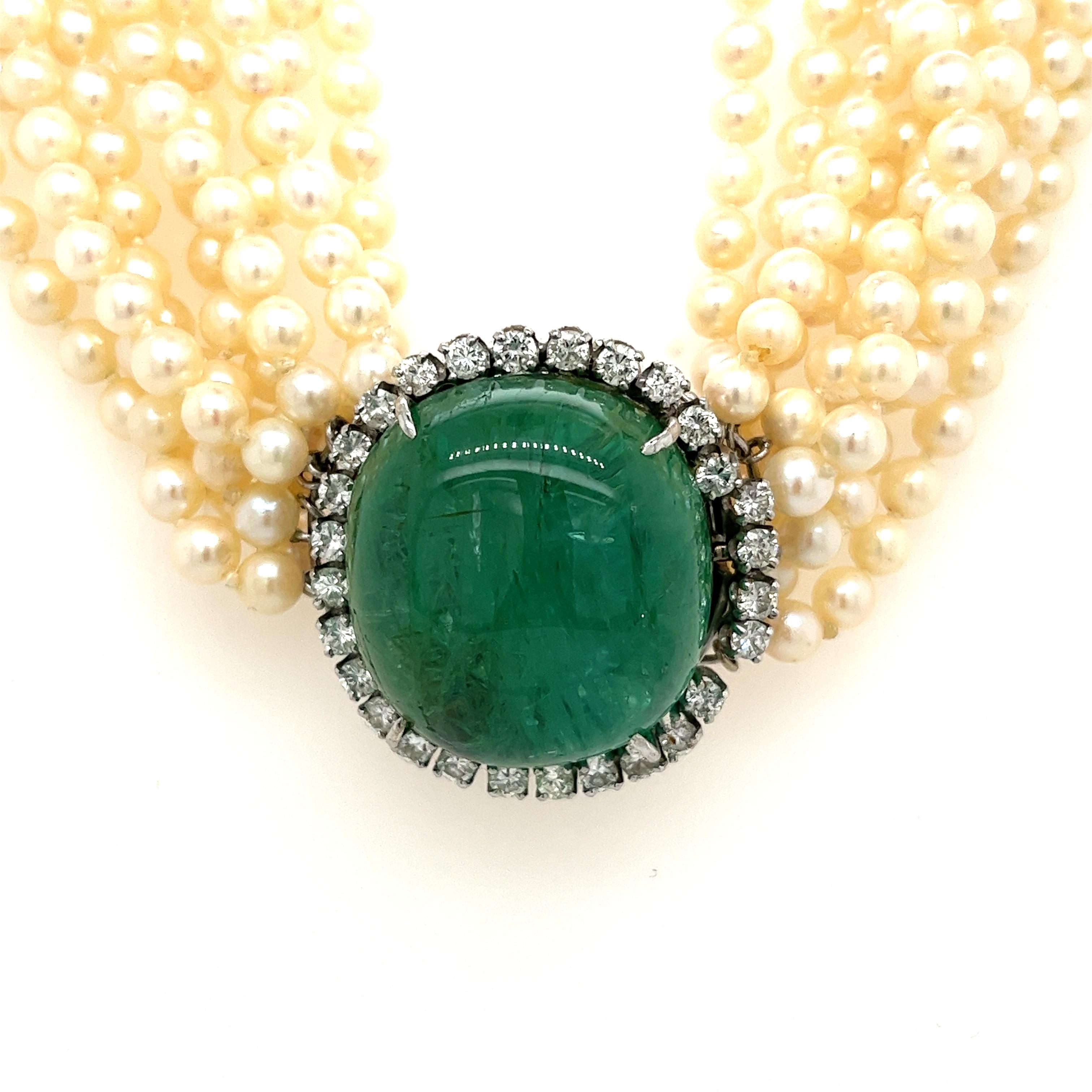 emerald necklace vintage