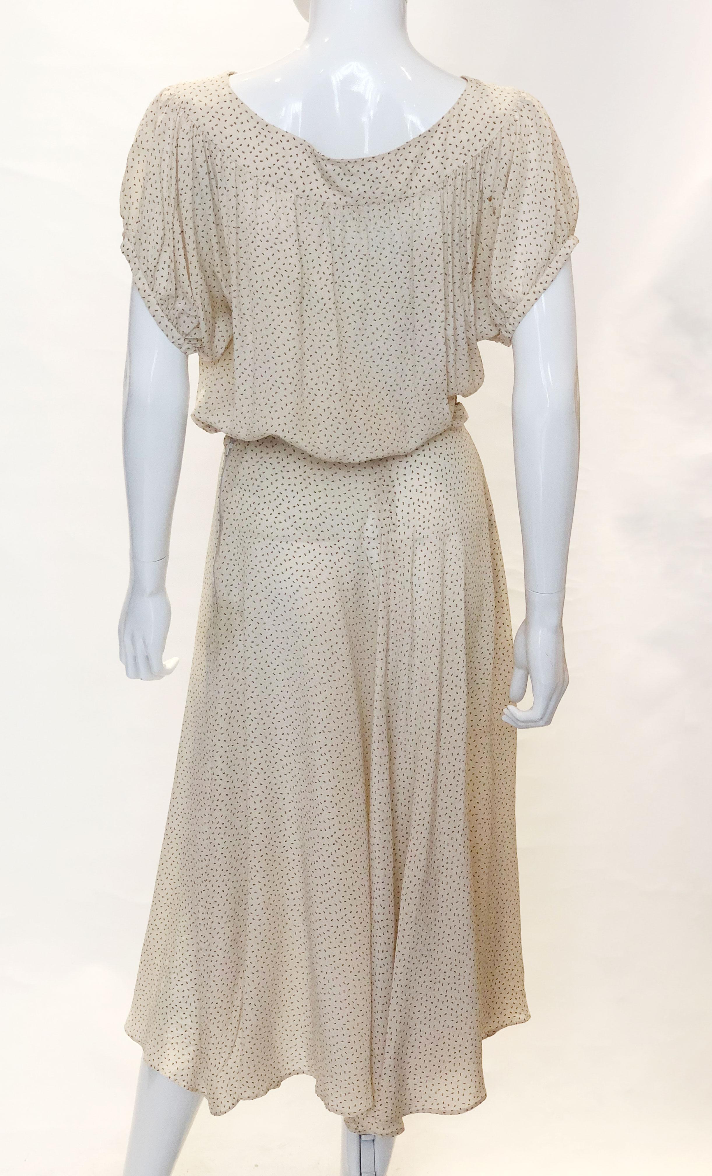 Vintage Cacharel Silk Dress at 1stDibs vintage cacharel dress