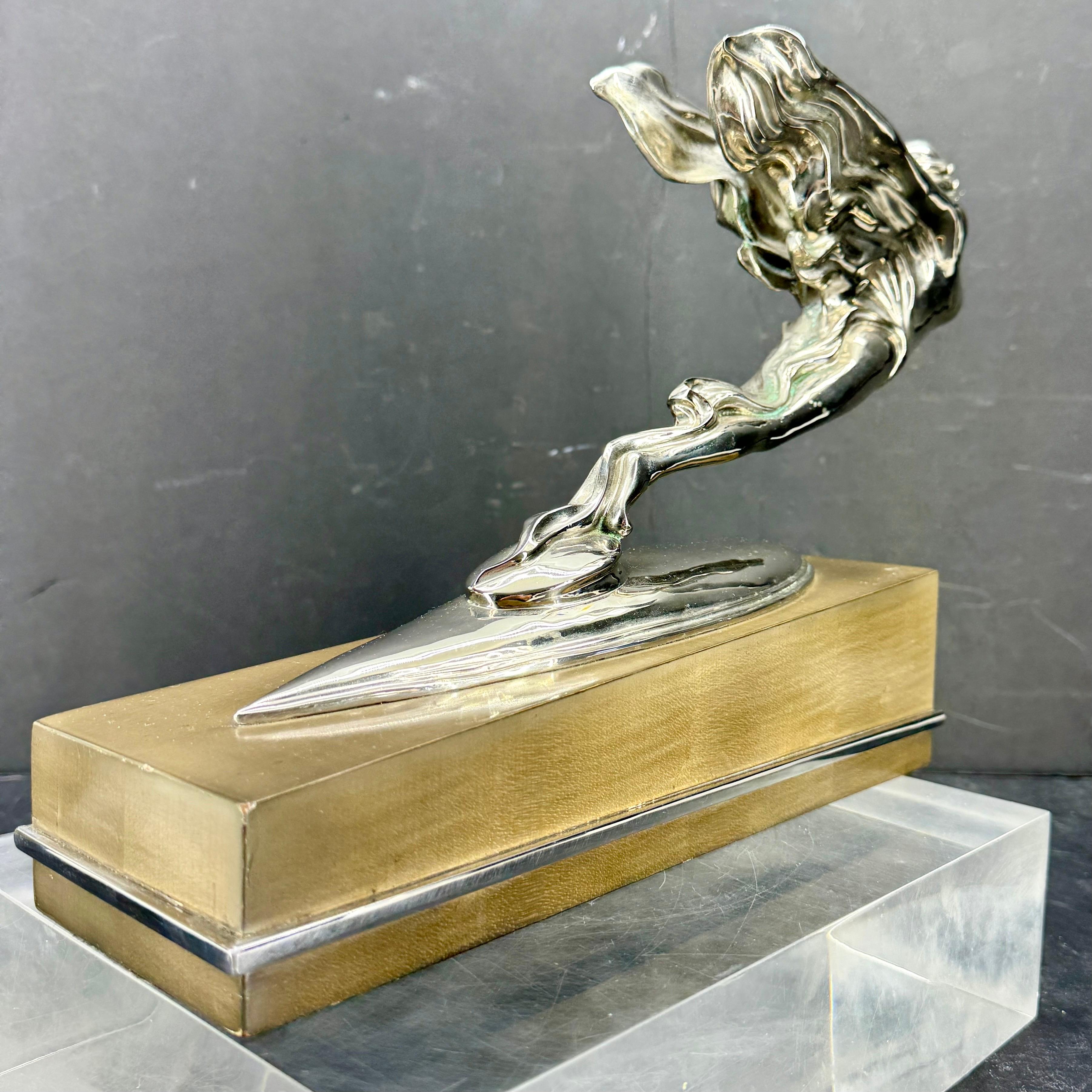 Ornamento Cadillac Hood d'epoca con statua di dea su base in vendita 7