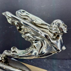 Vintage Cadillac Hood's Ornament Statue der Göttin auf Basis