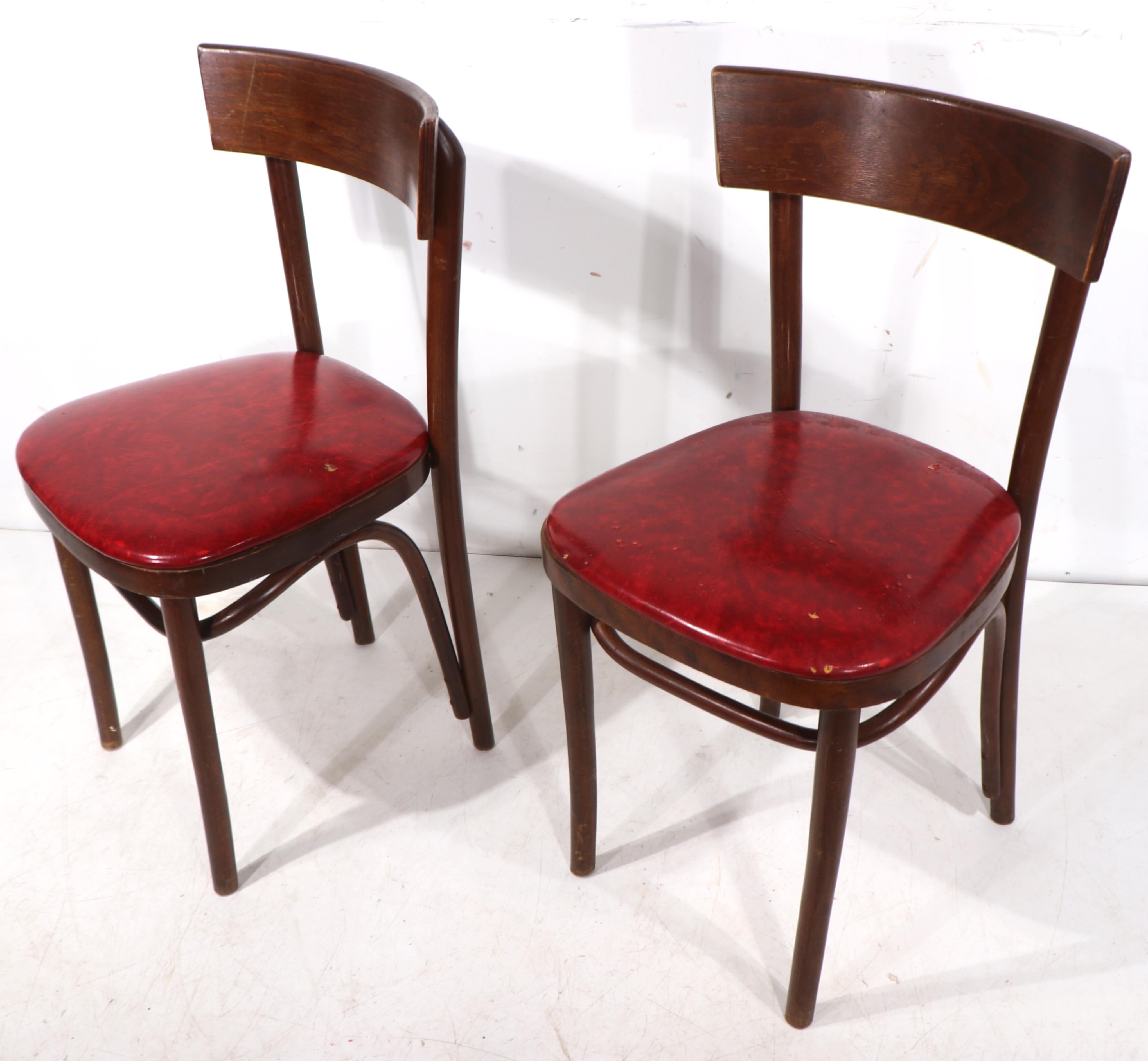 Vintage Cafe Bistro Style Esszimmerstühle nach Thonet 12 verfügbar (Wiener Secession) im Angebot