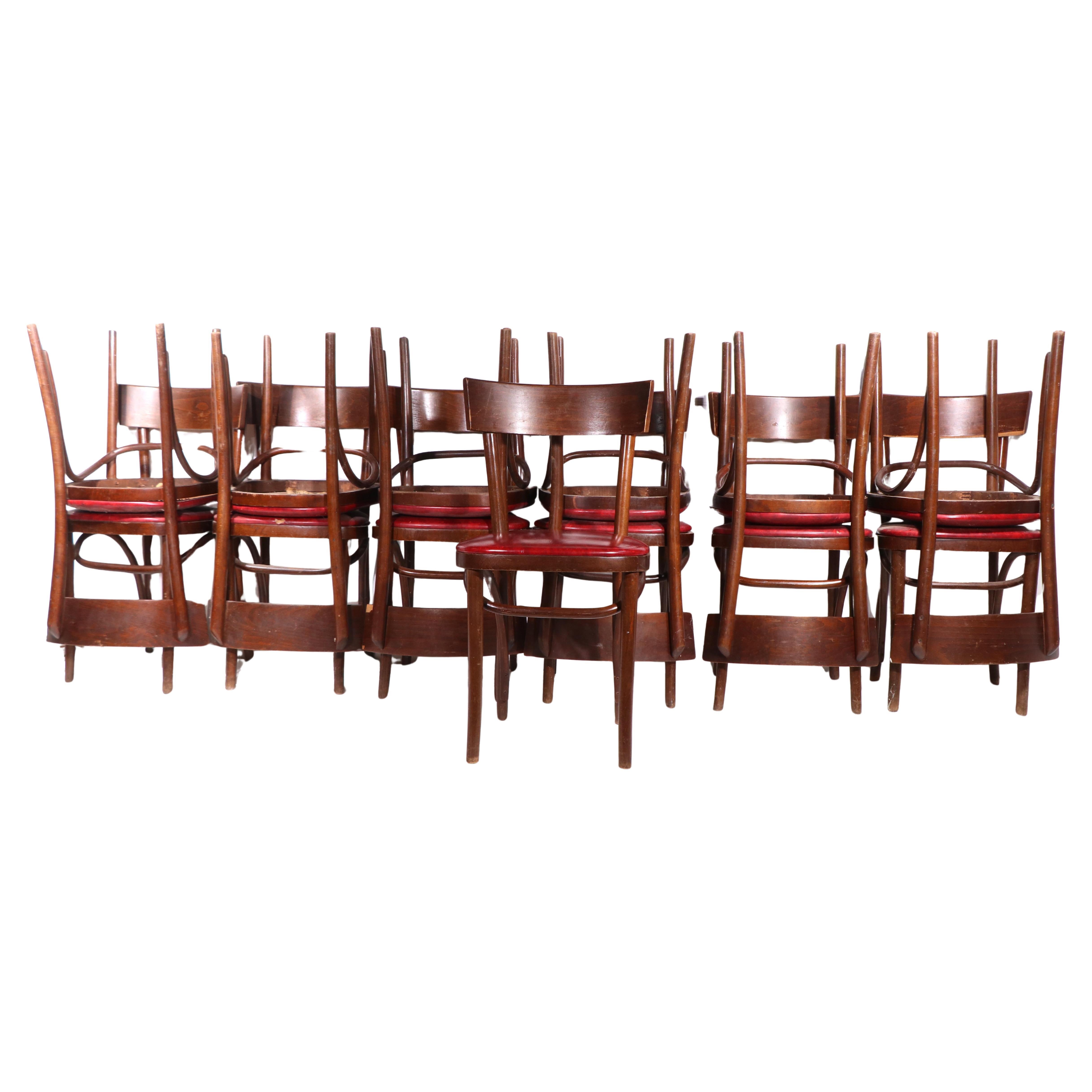 Vintage Cafe Bistro Style Esszimmerstühle nach Thonet 12 verfügbar im Angebot