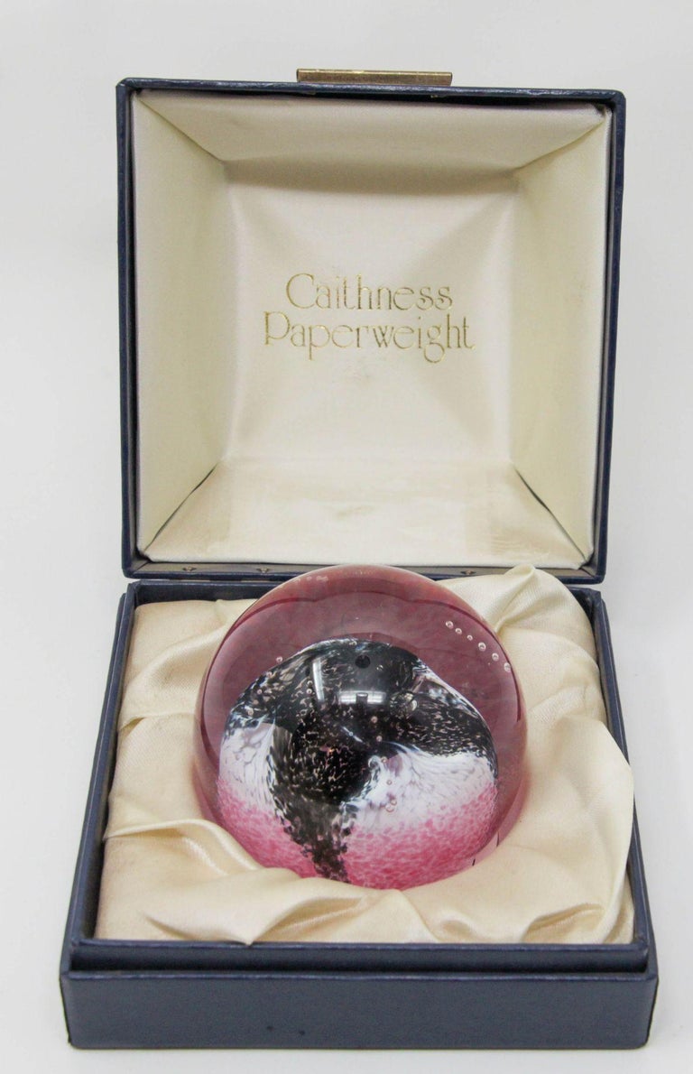 Vintage Caithness Scotland Collectible "Obsession" Paperweight in Box
