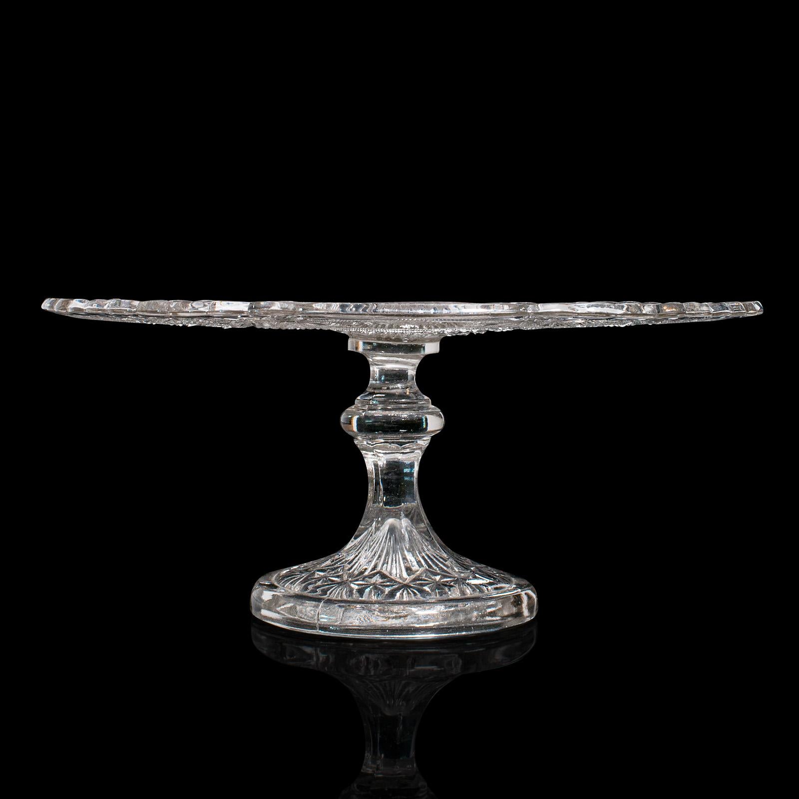 silver cake stand vintage