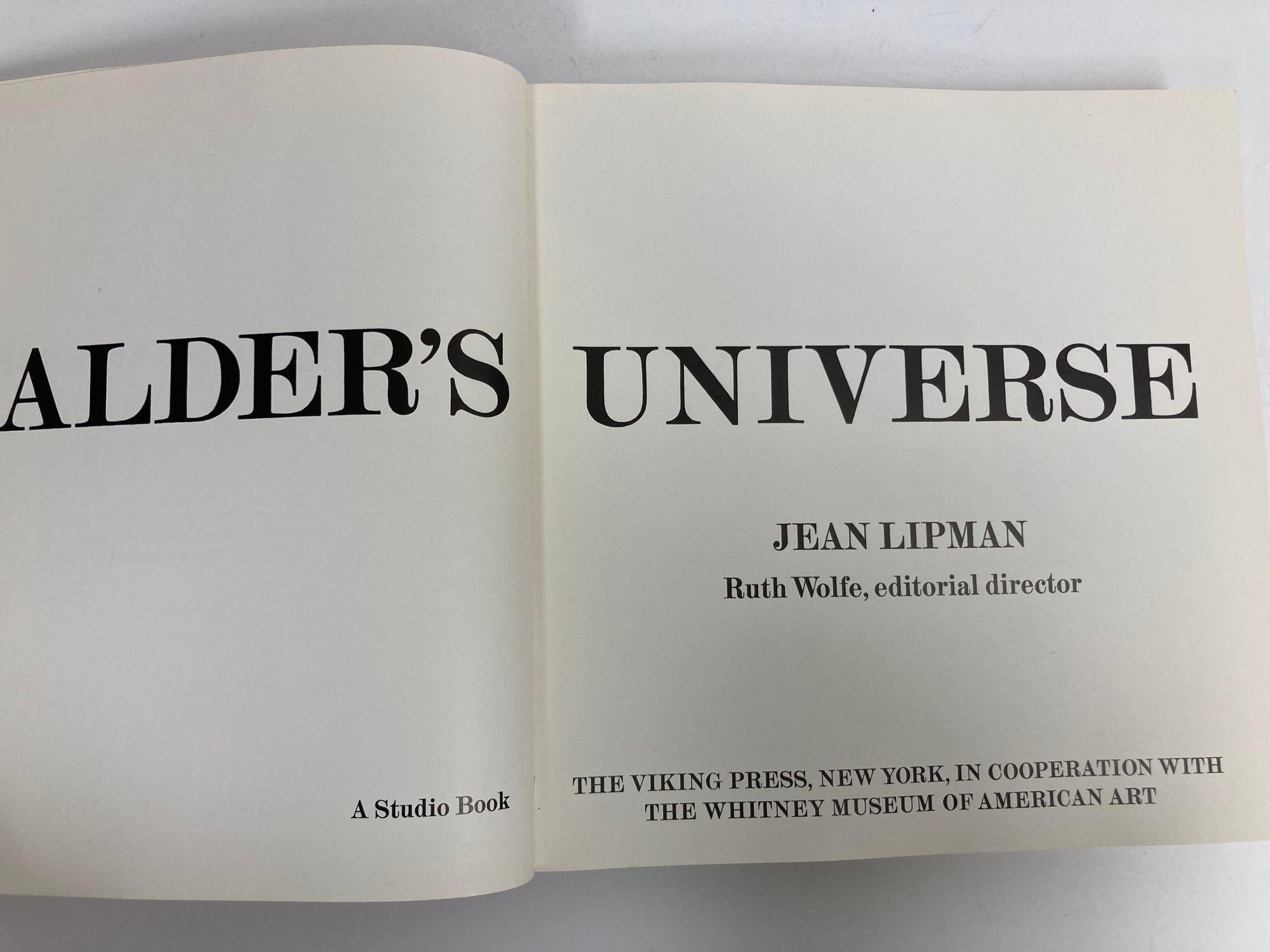 20th Century Vintage Calder's Universe by Jean Lipman Large Book 1st Ed 1976 For Sale