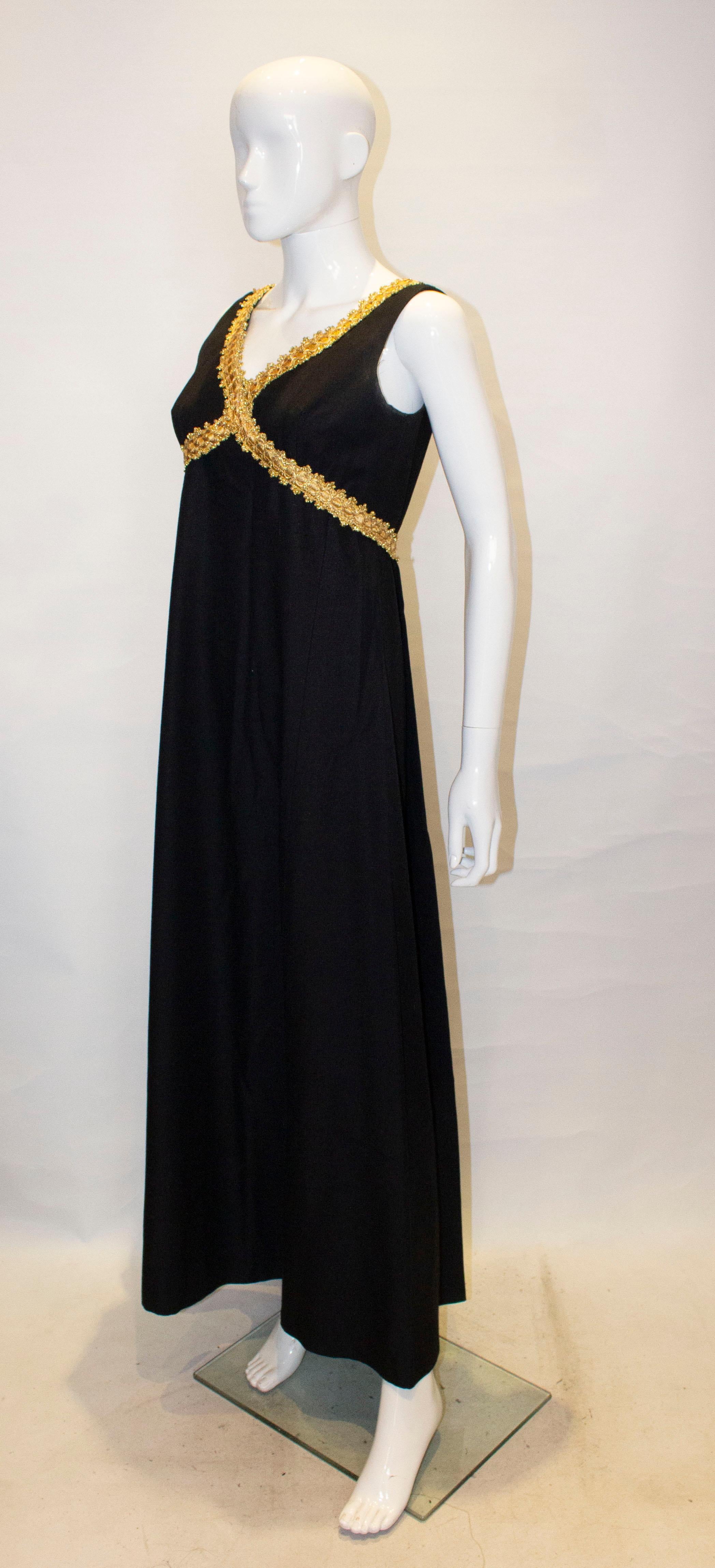 black and gold dress
