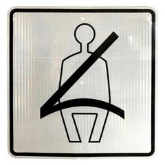 Vintage California Highway Seatbelt Sign