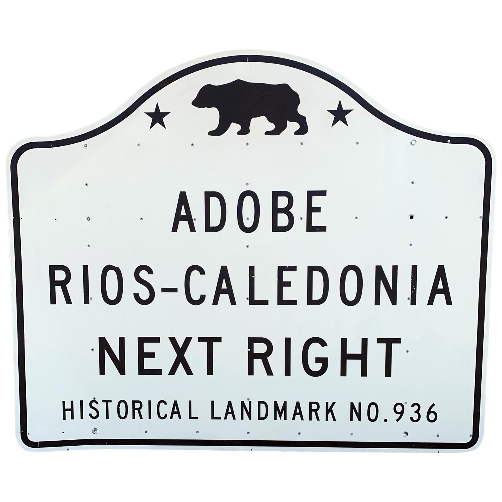 Vintage California Historical Landmark Sign For Sale