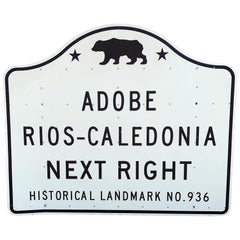 Vintage California Historical Landmark-Schild, Vintage