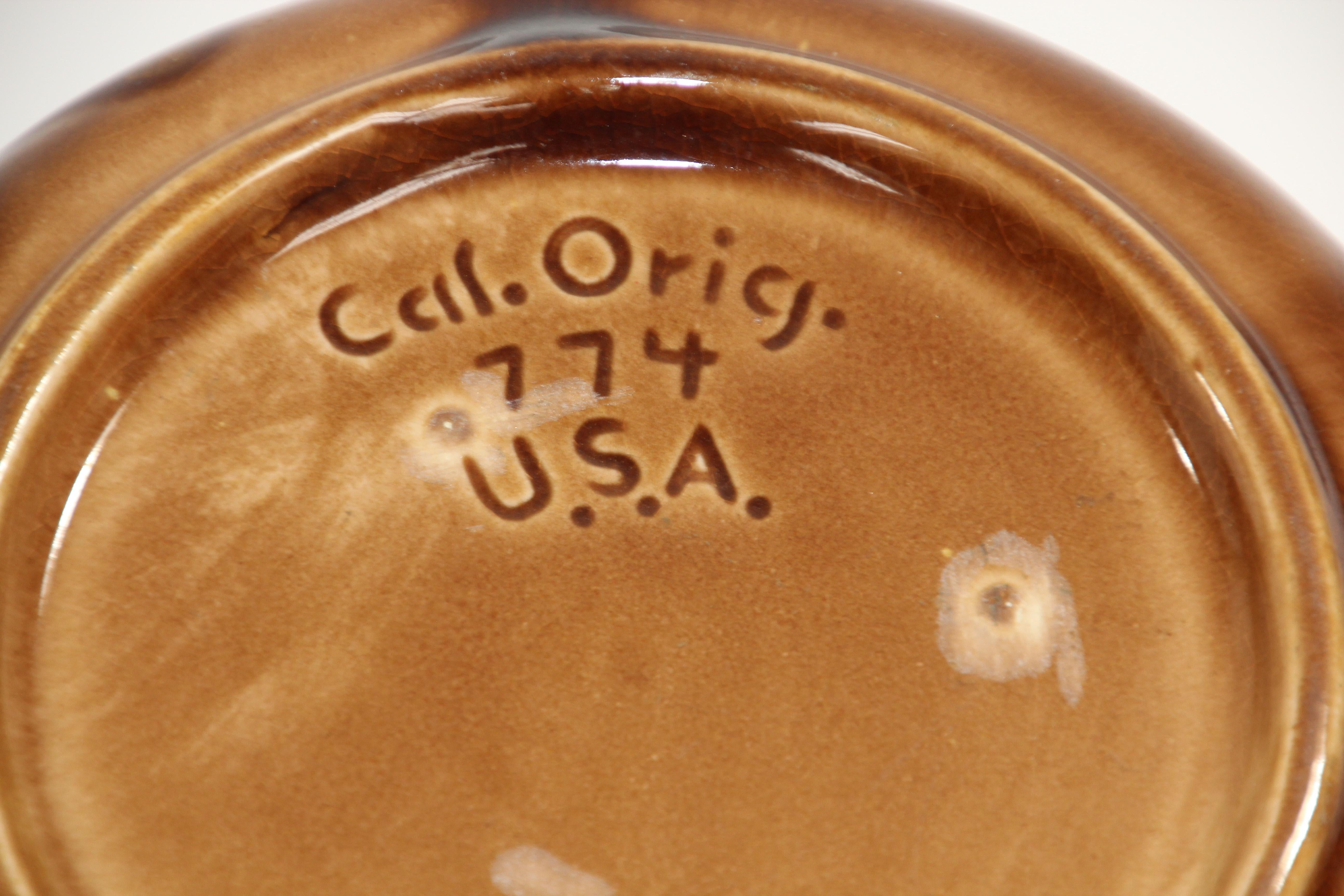 Original California Vintage Aschenbecher aus Keramik-Keramik in Kalifornien im Angebot 6