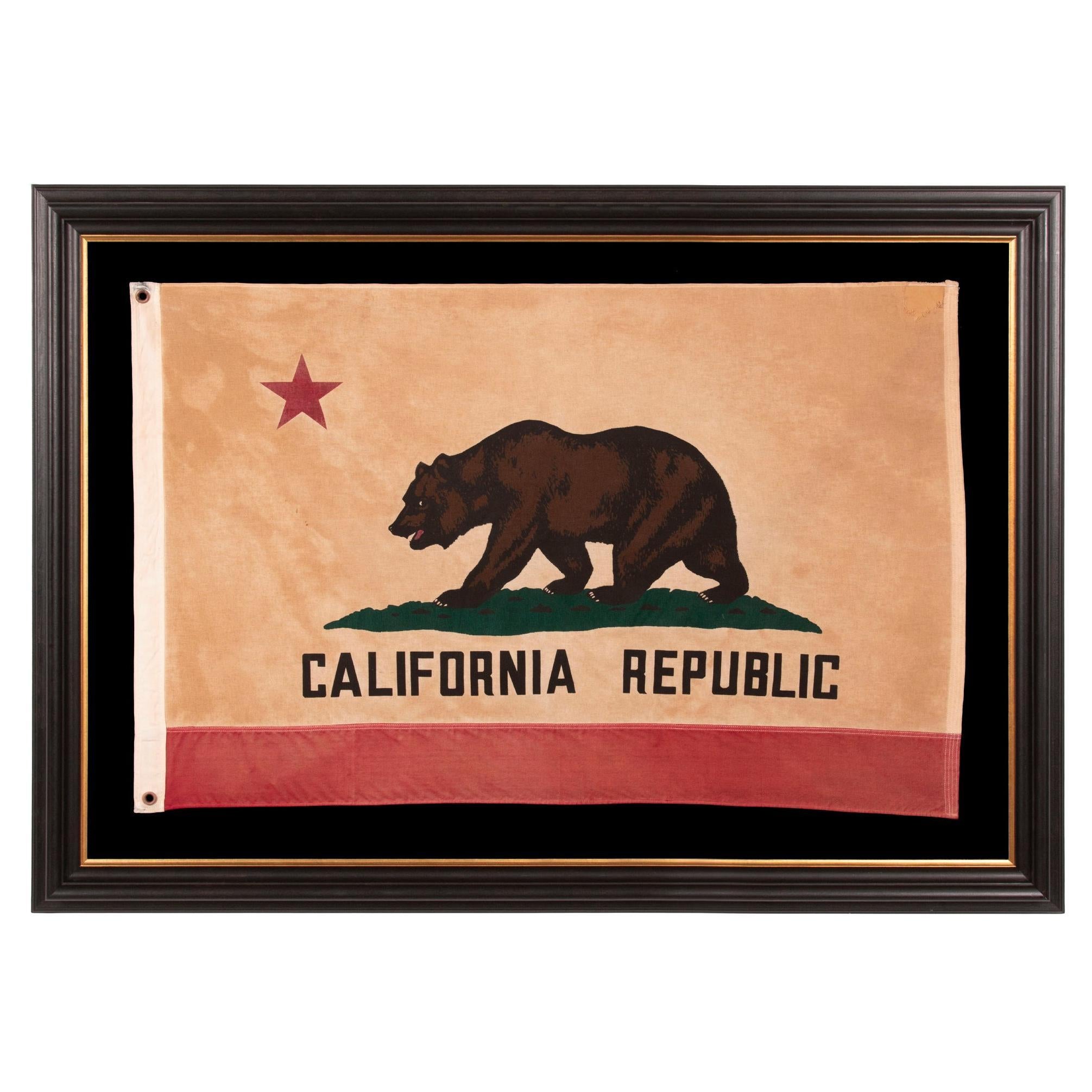 Vintage California State "Bear" Flag, ca 1940-1960 en vente