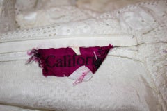 Bata blanca de algodón California Vintage