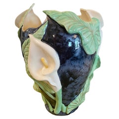 Vintage Calla Lily Ceramic Vase