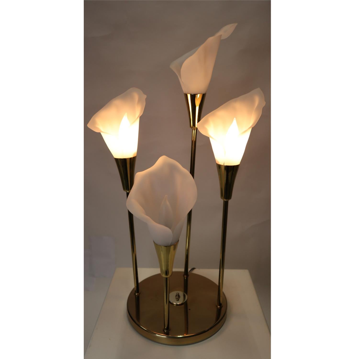 vintage lily lamp