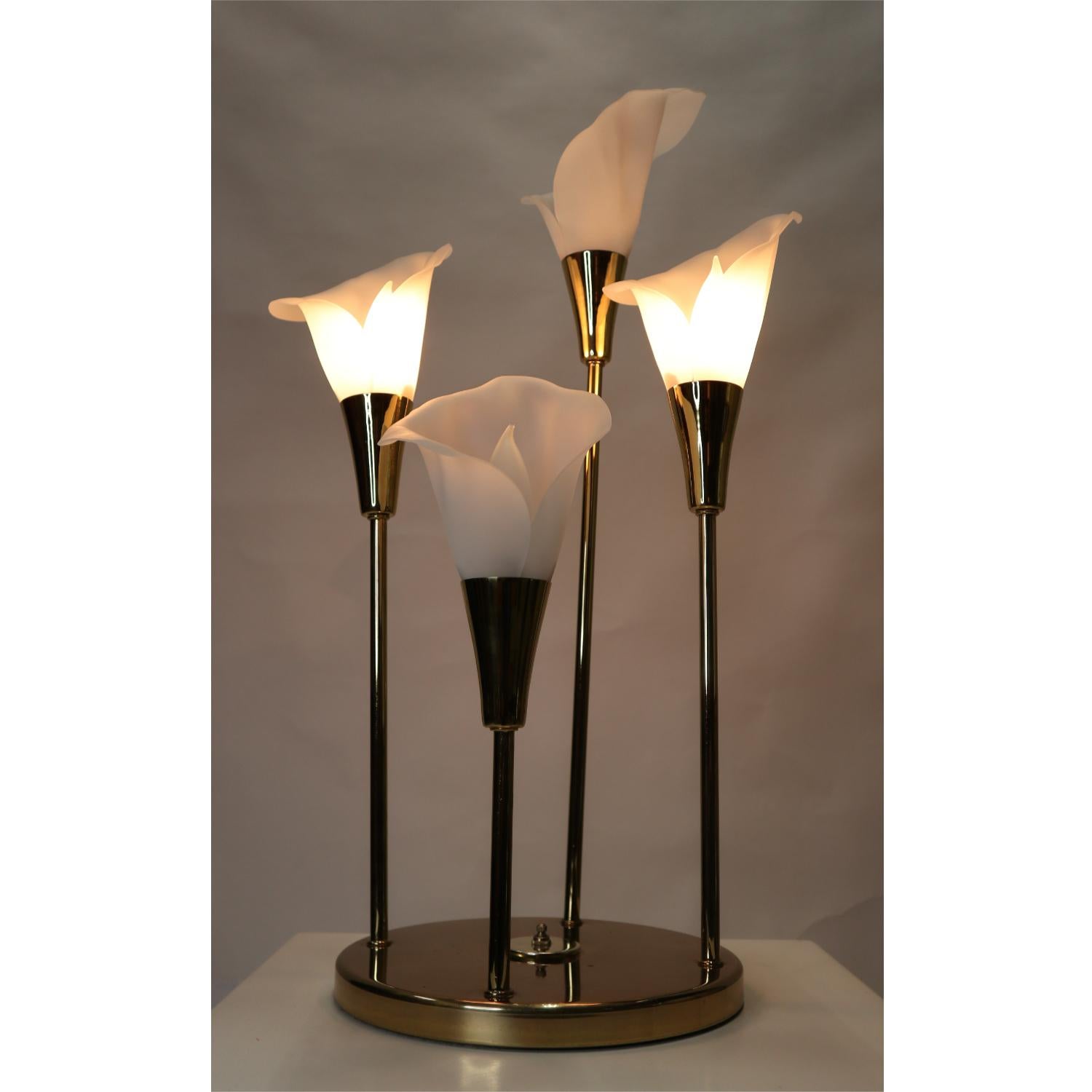 calla lily lamp vintage