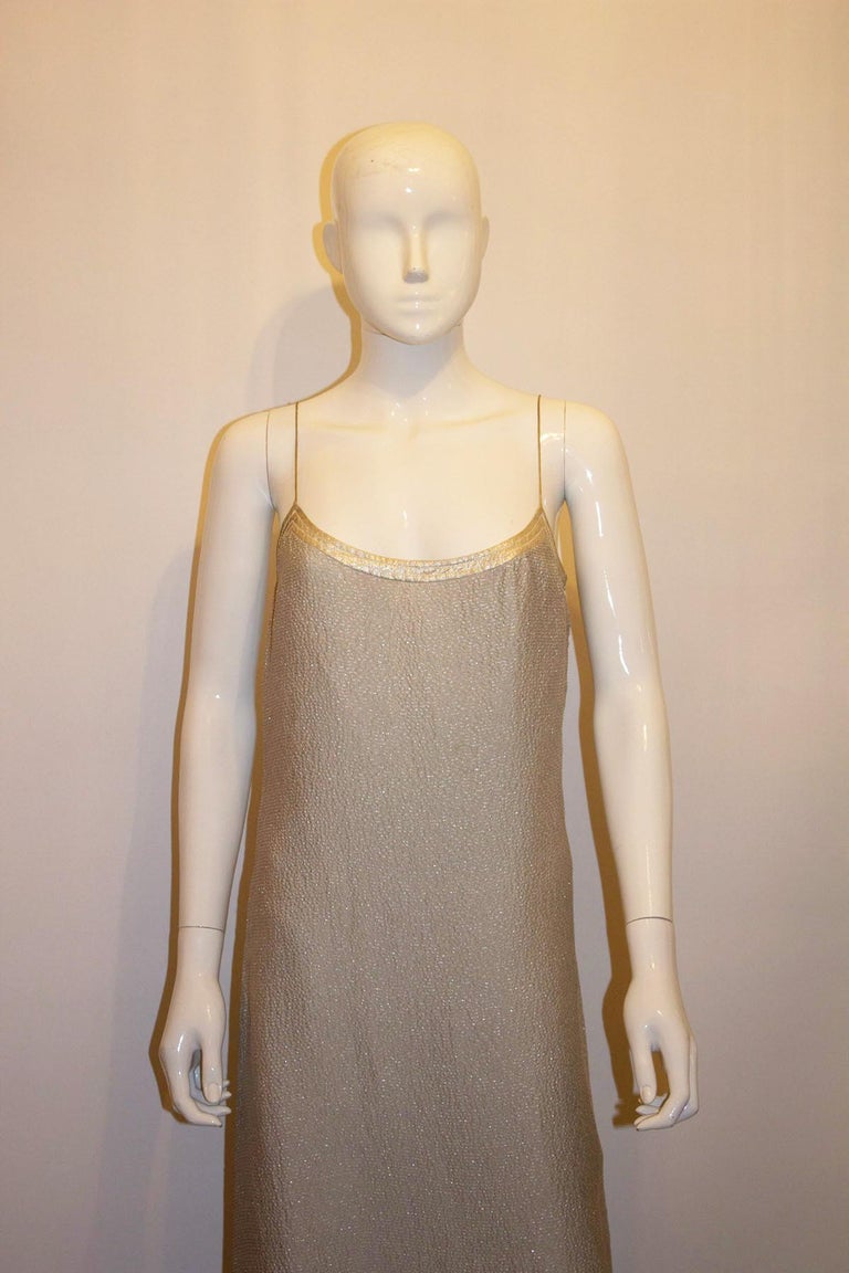 Vintage Calvin Klein Silver Evening Gown at 1stDibs Vintage Calvin Klein Silver Evening Gown at 1stDibs