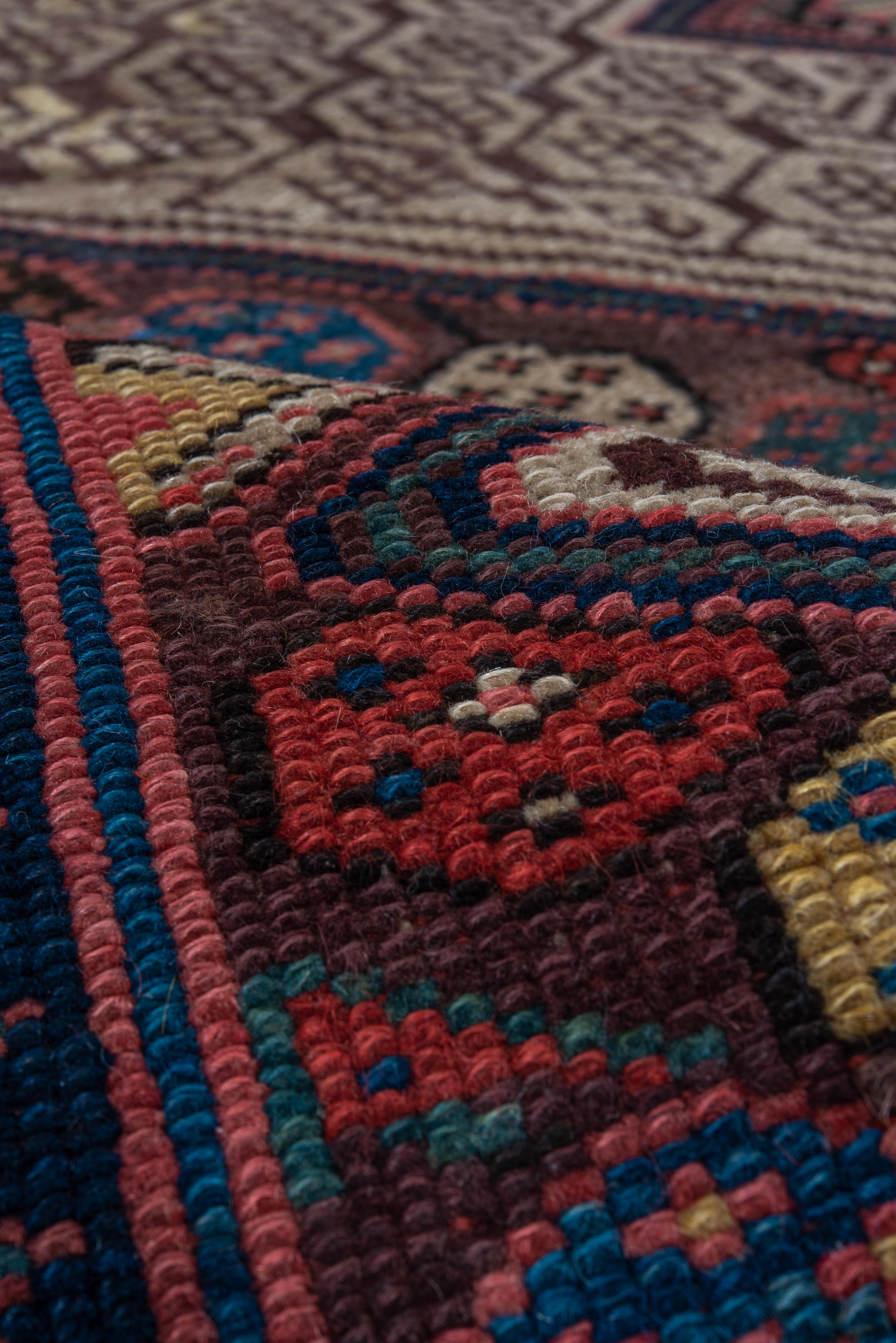 Vintage Cam Hamadan Runner – Lattice Medallions and Floral Octagons In Good Condition For Sale In New York, NY