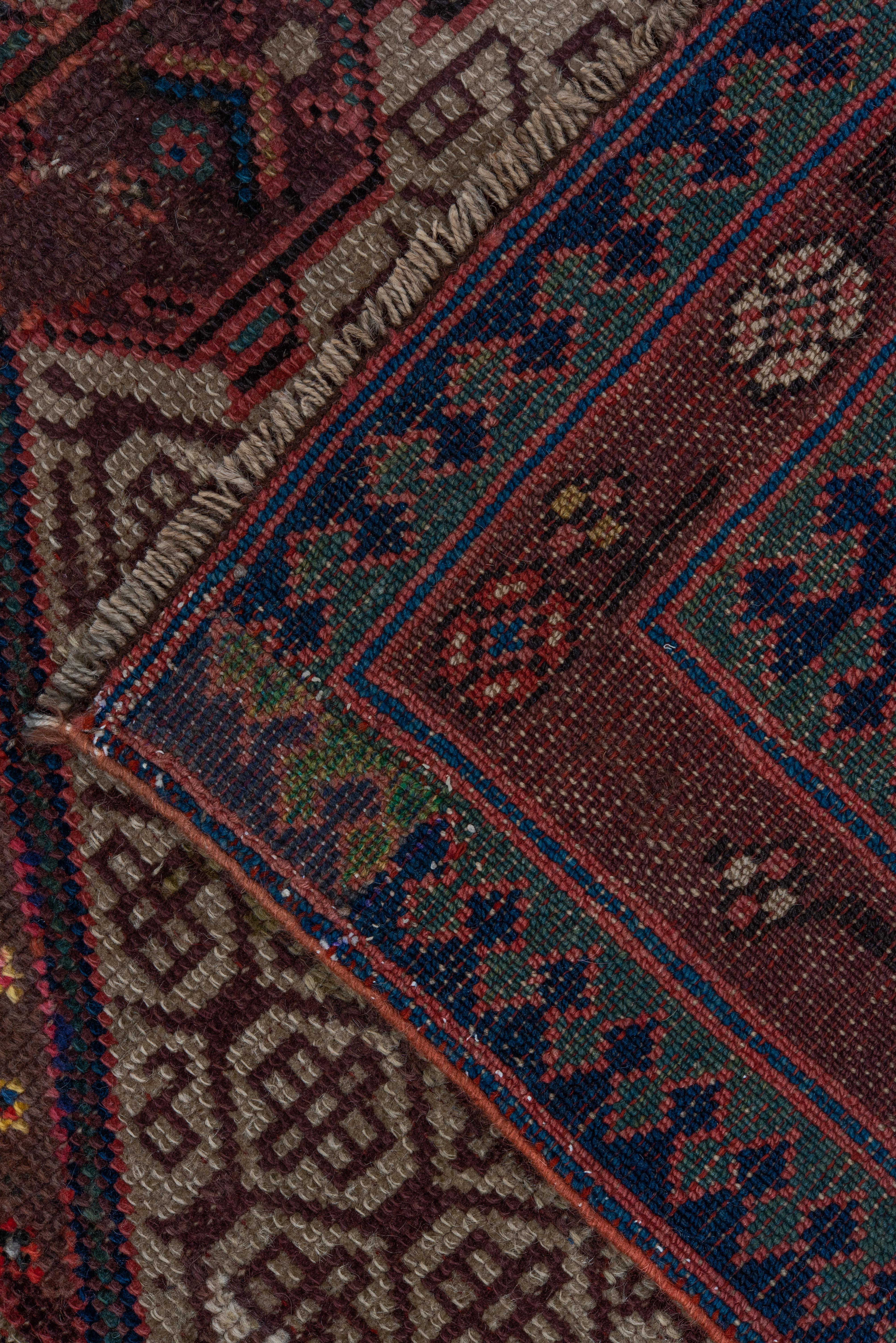 20th Century Vintage Cam Hamadan Runner – Lattice Medallions and Floral Octagons For Sale