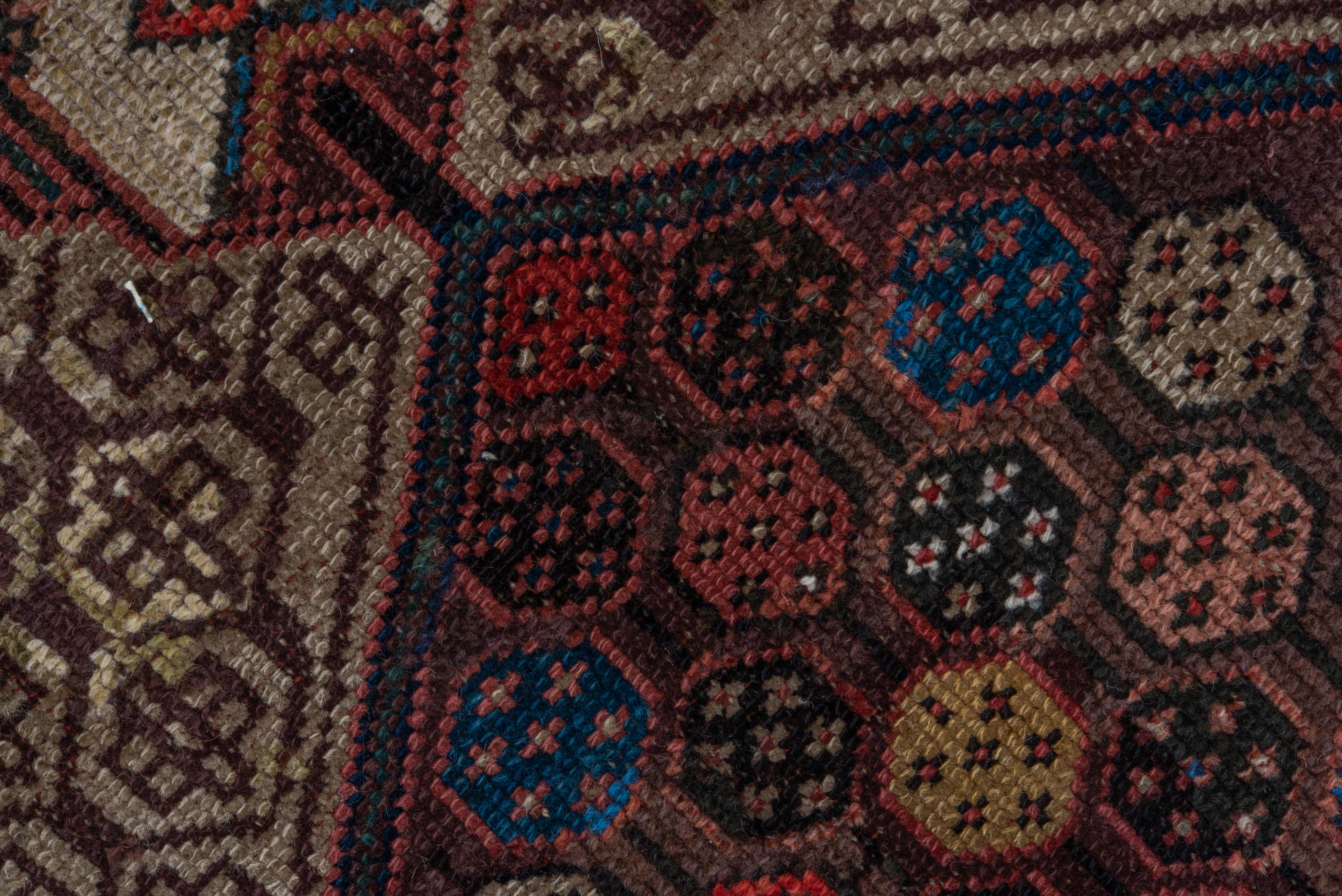 Vintage Cam Hamadan Runner – Lattice Medallions and Floral Octagons For Sale 1