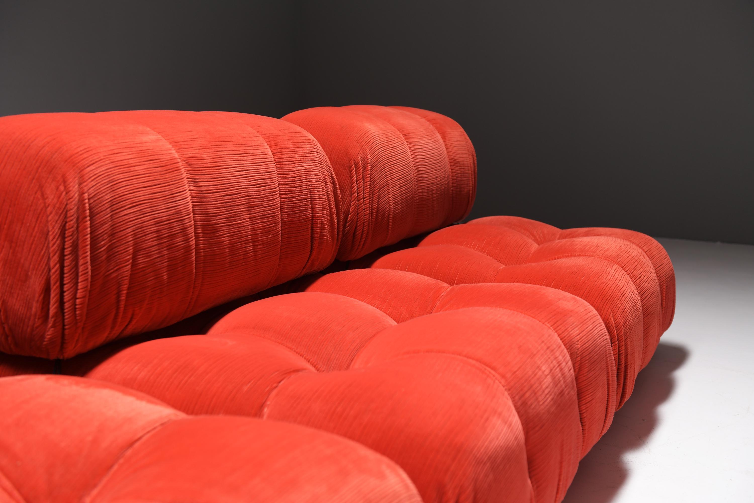 Vintage Camaleonda in its original fabric by Mario Bellini for B & B Italia For Sale 11