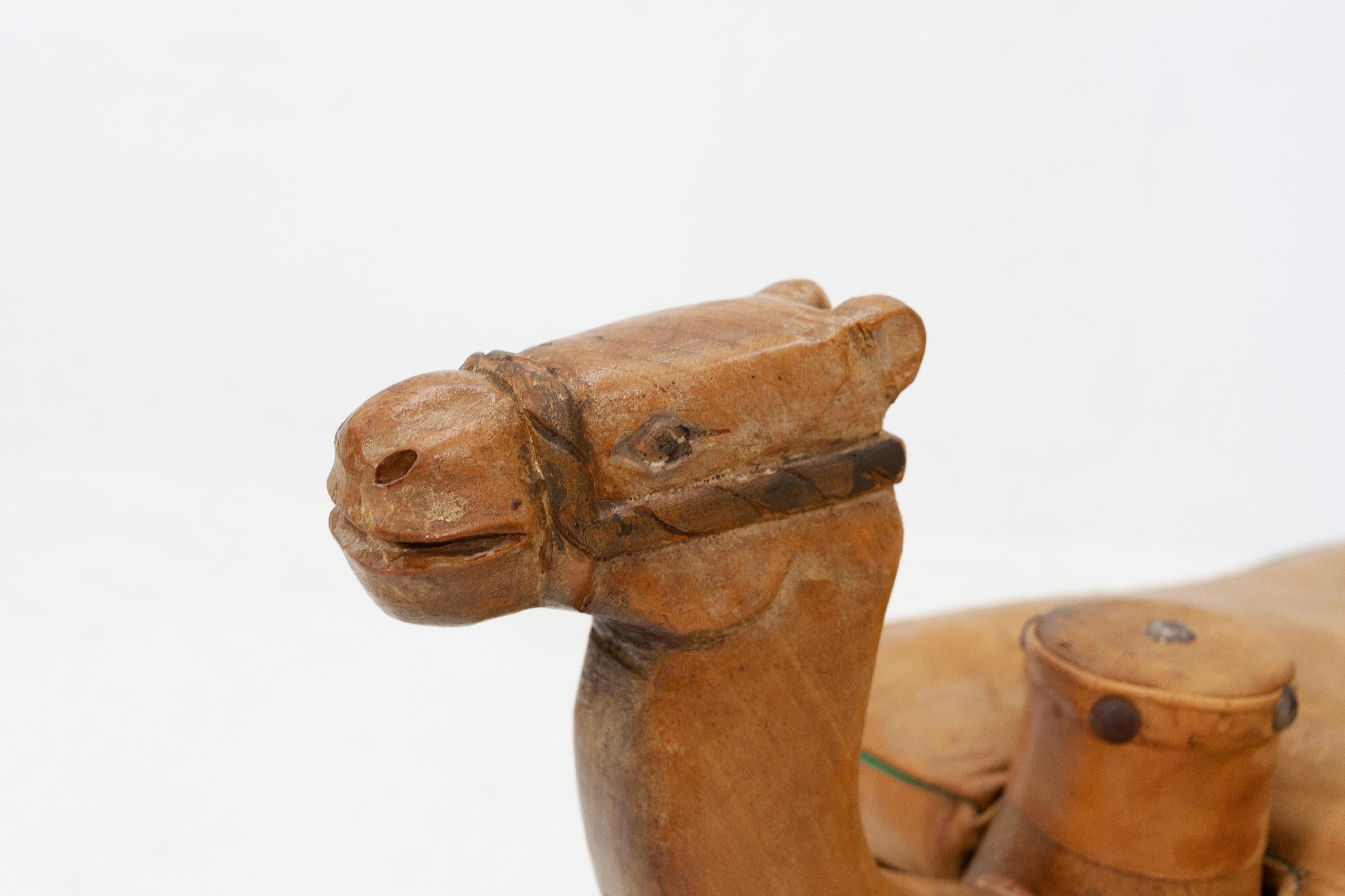 Egyptian Vintage Camel Saddle Stool, 1960s