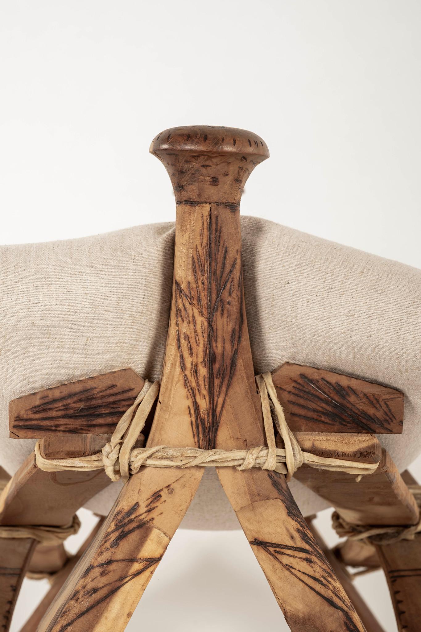 Vintage Camel Saddle Stool 3