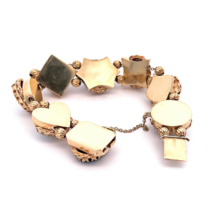 Kamee-Gold-Slip-Armband Damen