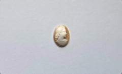Vintage Cameo Shell Young Girl, Unframed Cameo