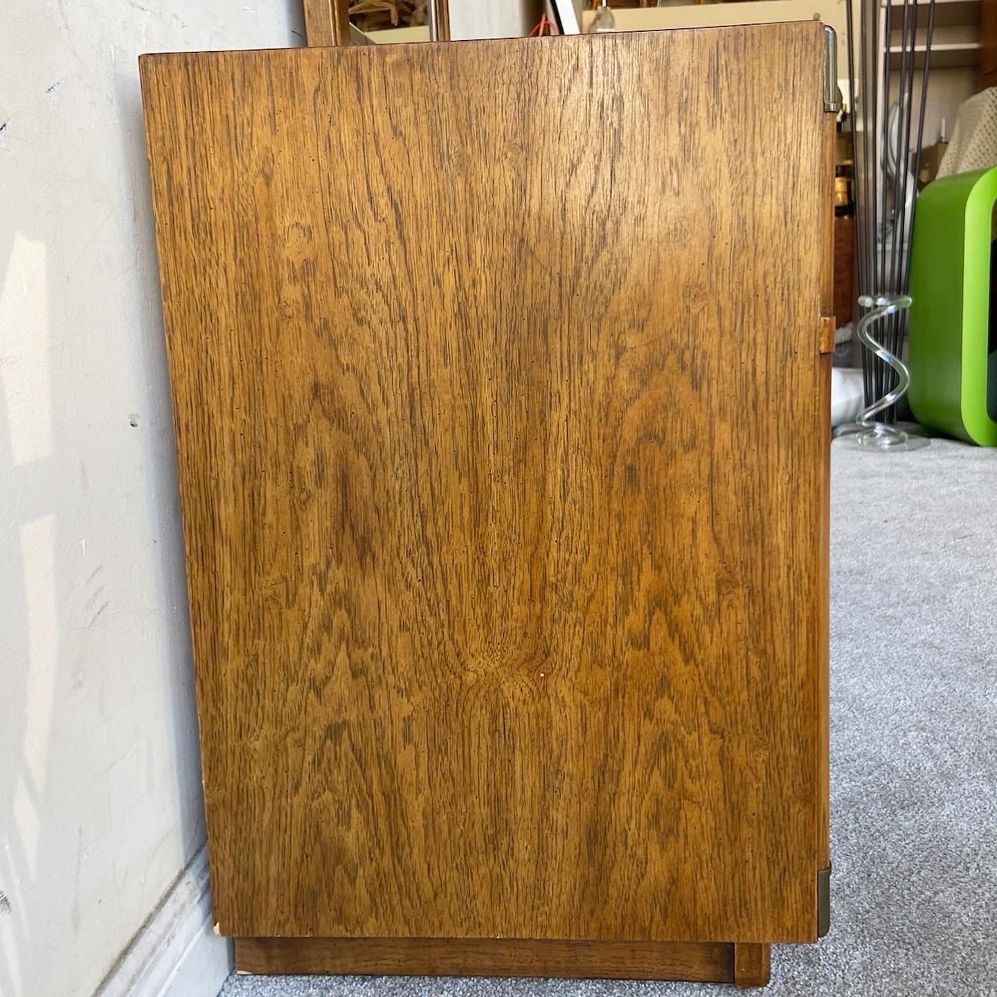 vintage wooden dresser with mirror
