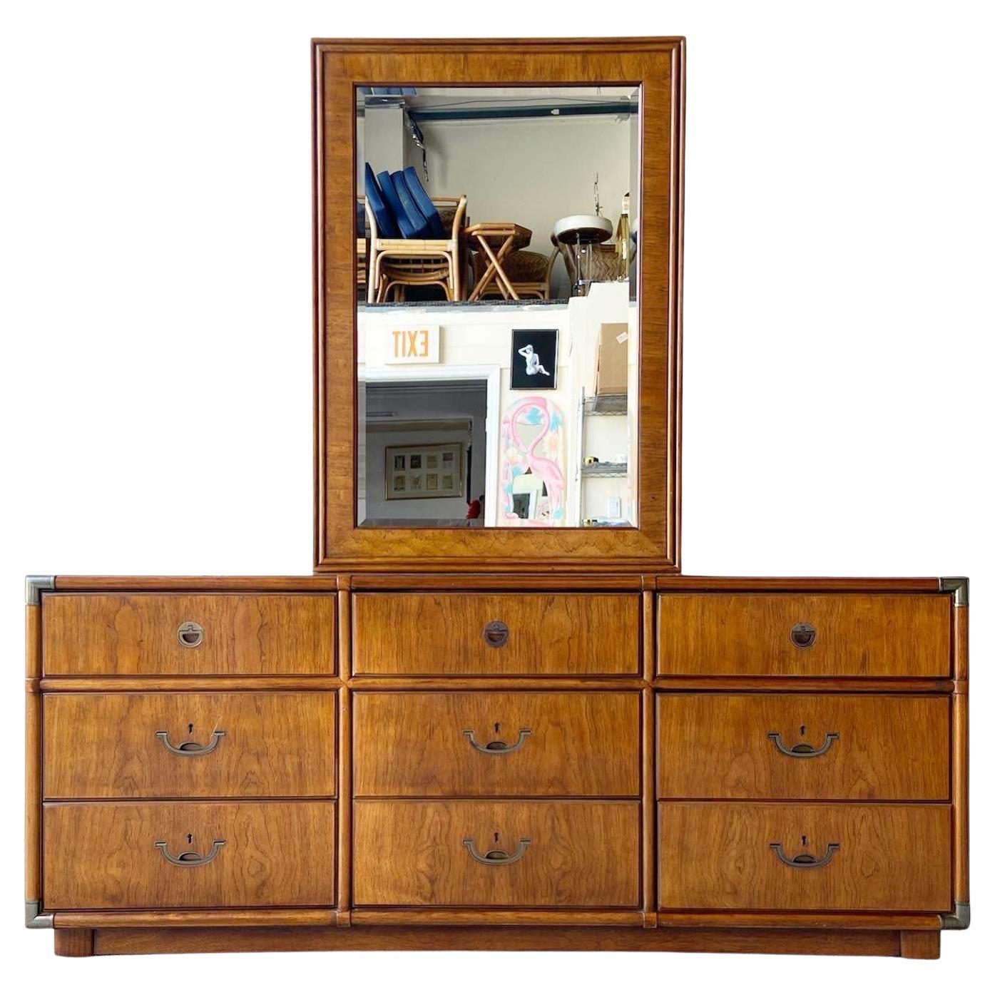 Newly Lacquered Vintage Campaign Dresser at 1stDibs