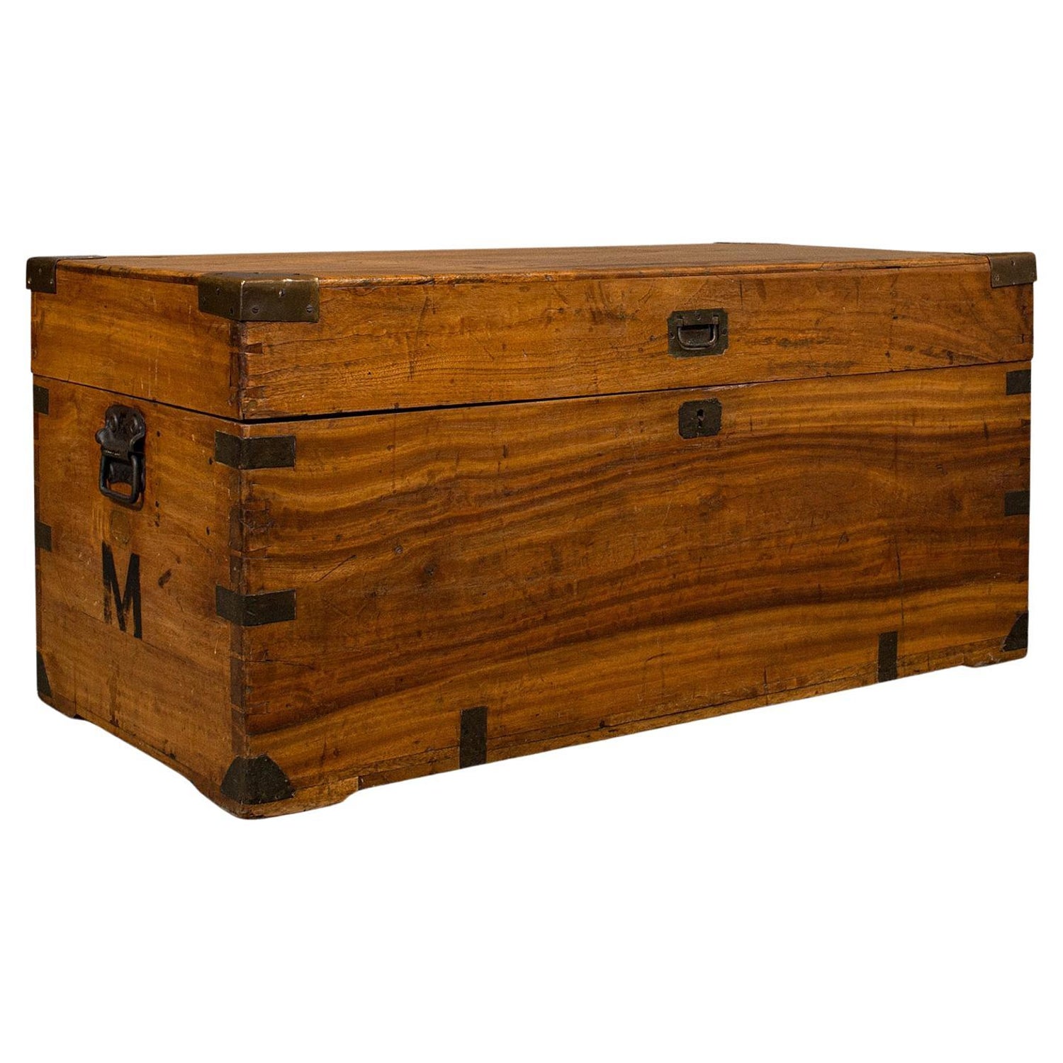 Vintage Campaign Chest, English, Camphorwood, Military Travel Trunk, Circa  1930 For Sale at 1stDibs
