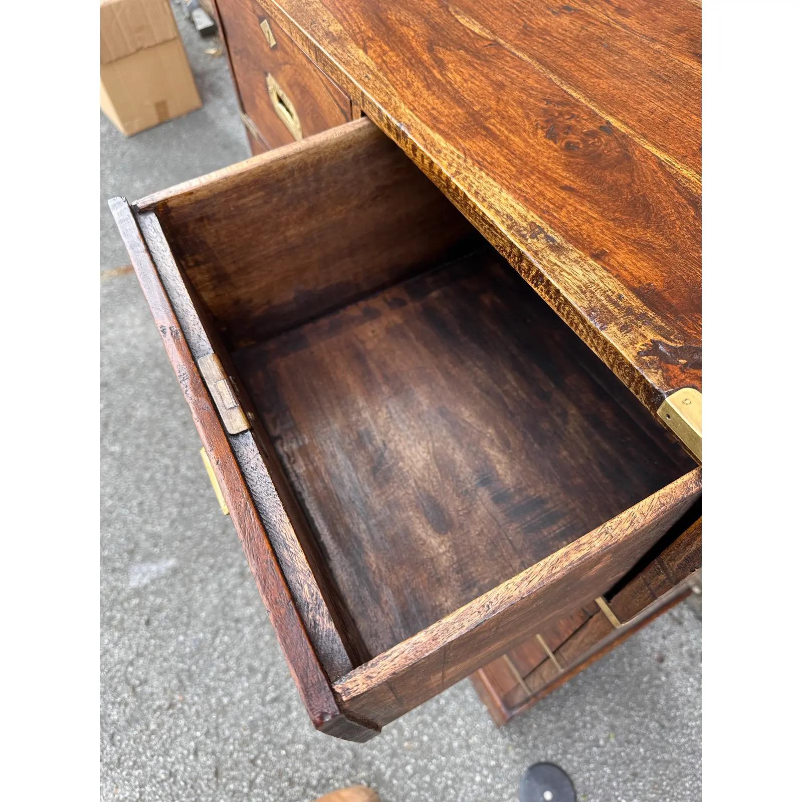 Contemporary Vintage Campaign Chest For Sale