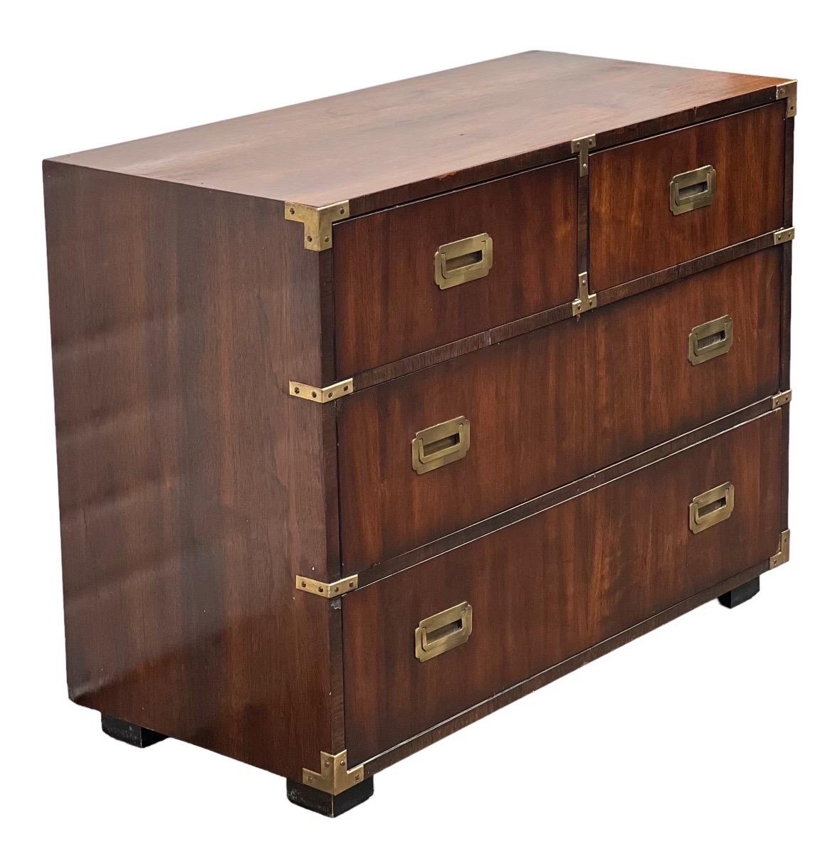 Wood Vintage Campaign Dresser by Lane, Dovetail Drawers