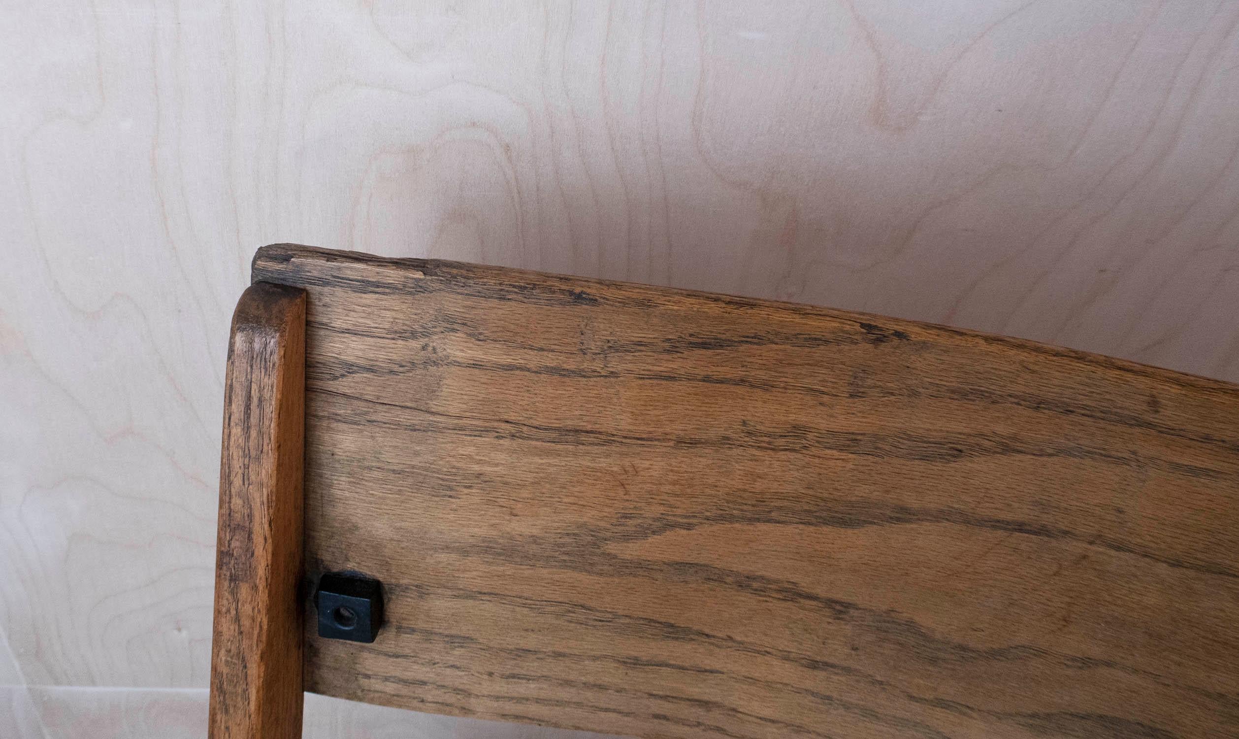 Panca a 4 posti in Oak Foldes di Campaigner d'epoca. Inglese C.1920 in vendita 3