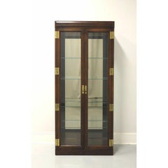 Campaign Style Curio Cabinet by JASPER CABINET COMPANY - B